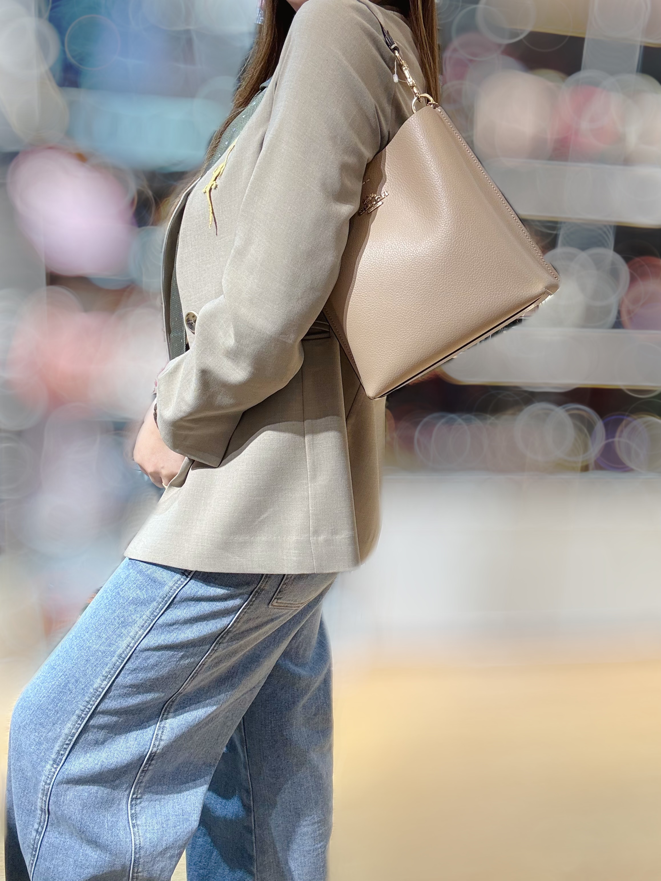 Coach Mollie bucket S beige