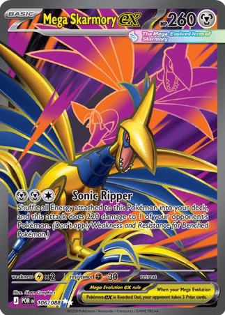 Pokemon TCG Perfect Order - Mega Skarmory EX-106/088