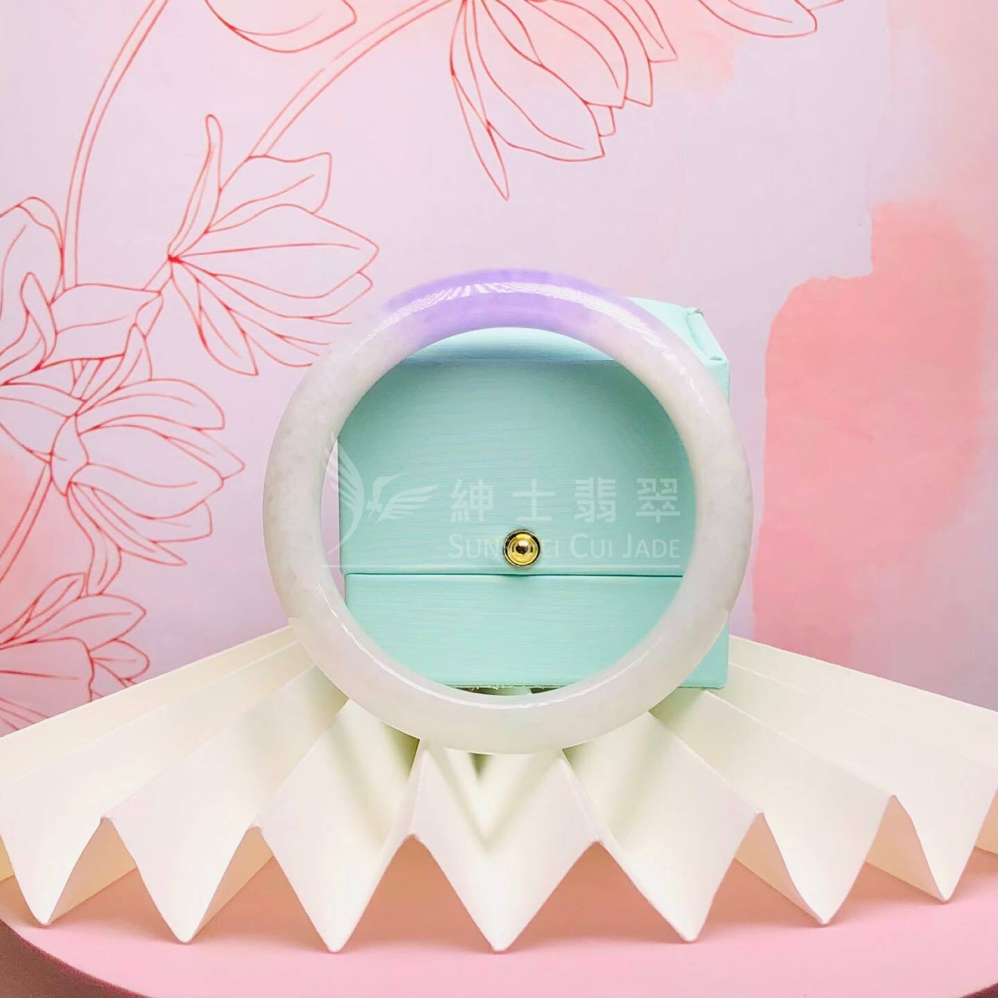 冰藍紫福鐲 55.7mm