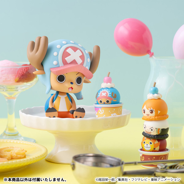 (預訂訂金 $200) (總價 $396) (魂限) MegaHouse Tsumichen One Piece 海賊王 雪糕造型公仔 (原盒6盒) (1套6款) (連特典華夫筒杯造型) (行版)