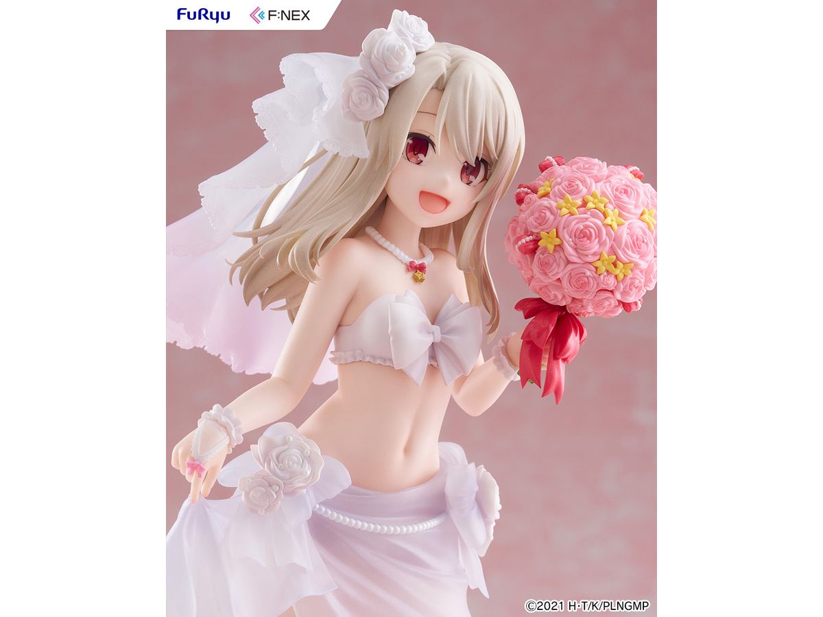 【預訂日期至17/6/26】 FURYU [F:NEX]《魔法少女☆伊莉雅》1/7 伊莉雅 -婚紗泳裝- / Illyasviel von Einzbern Wedding Swimsuit ver. 1/7 Scale Figure 🌸[訂單確認後,本店會於一週內發出電子預購單據,屆時請確認WhatsApp對話查收。"如需到店提取紙質單據或使用其他通訊APP可於備註告知"]