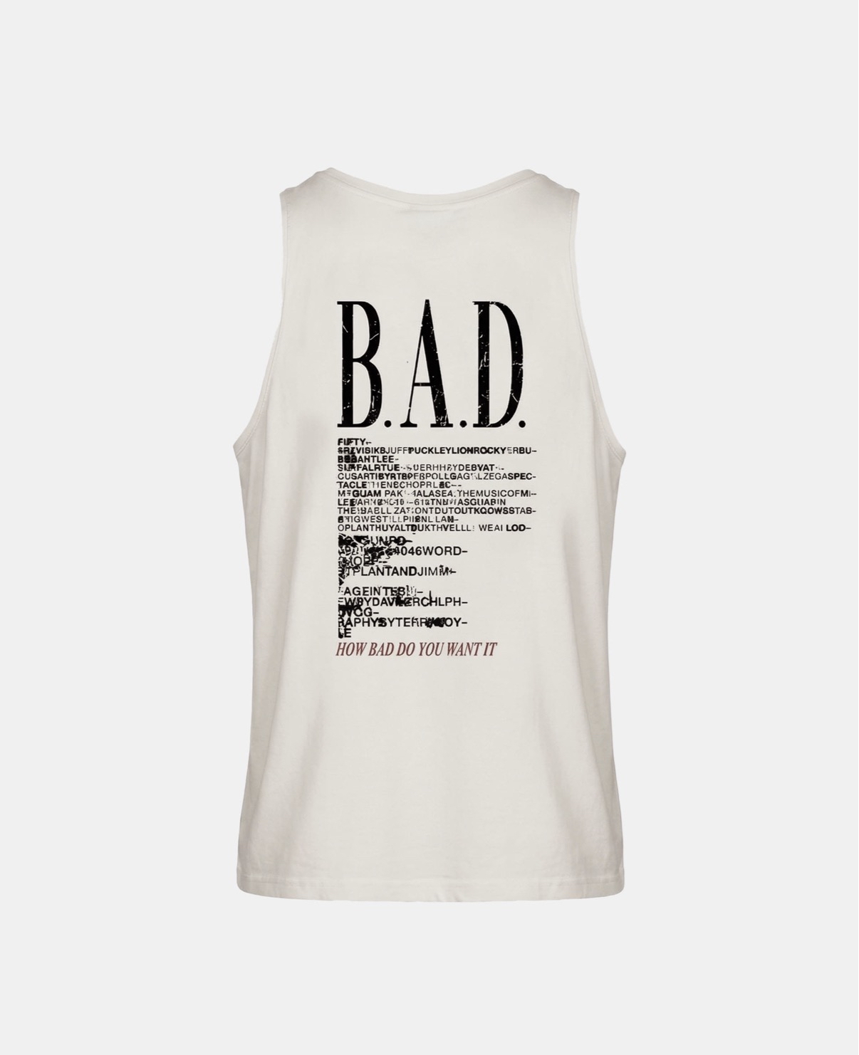 BADBLOOD[w-tnk26-032] B.A.D. Trinity Girls Tank - White