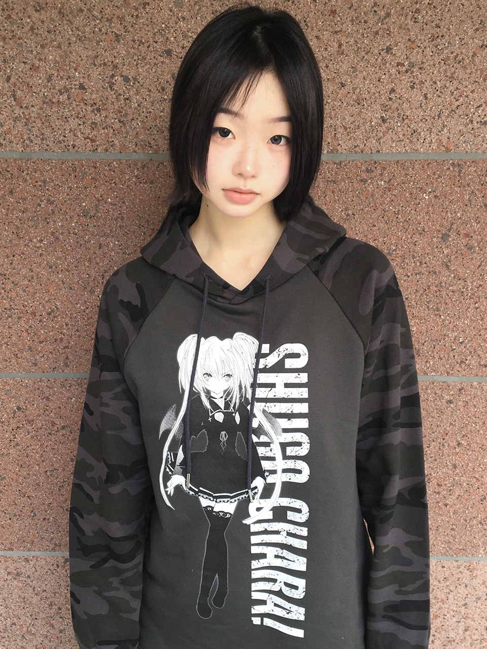 《Pre-Order》RAGLAN HOODY(WHITE/CHARCOAL)｜守護甜心 Shugo Chara! X luvistrue 3rd Drop