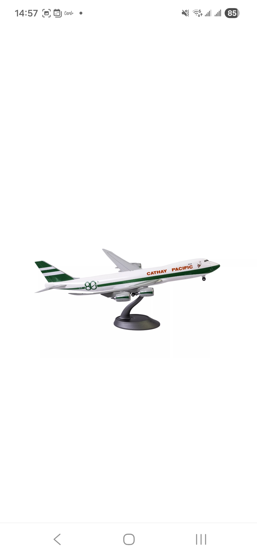 國泰航空 波音B747-8F80周年紀念特 別塗裝模型(1:200) Cathay Pacific