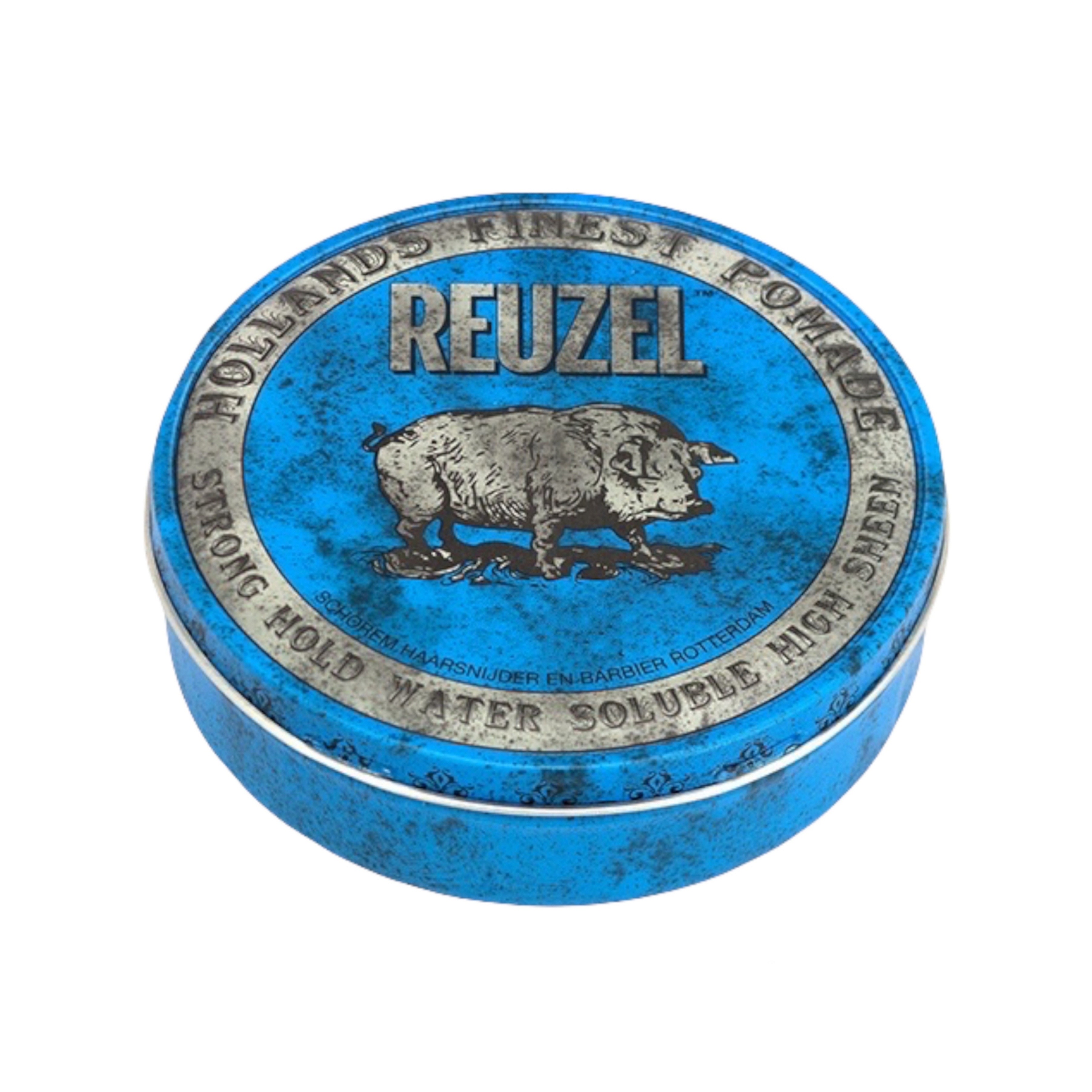 REUZEL Blue Strong Hold Pomade 淺藍豬超強水性髮蠟 1.3oz / 35g