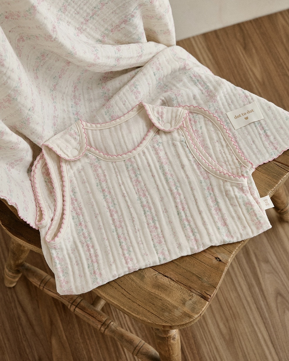 26S/S DTD Flora碎花溫馨系列-棉紗睡眠馬甲