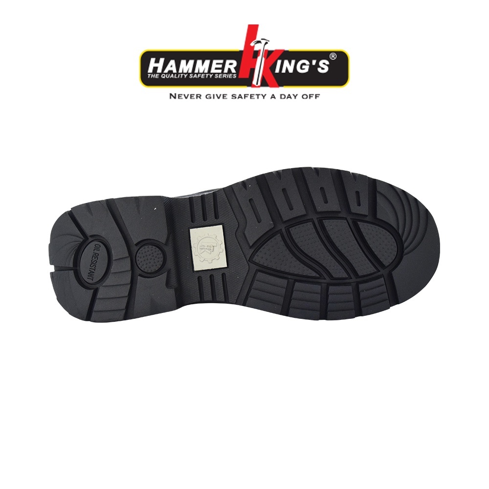Hammer Kings Standard Safety 13033 Mens Shoes High Cut Steel Toe Cap Leather Working Shoes Kasut Keselamatan