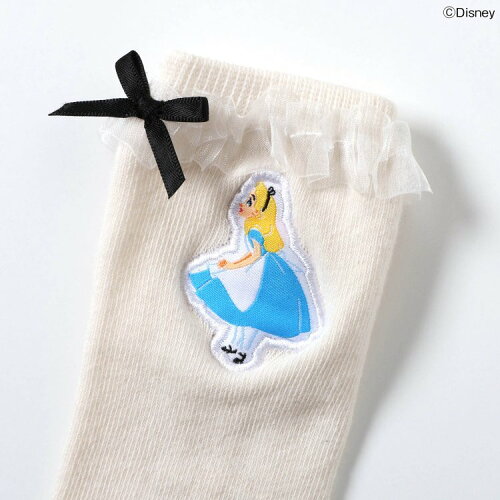 🆕【⭐訂購⭐】 🇯🇵日本直送🌀#AliceintheWonderland 荷葉邊小絲帶 長襪🌀[ELBA-0199][260308]