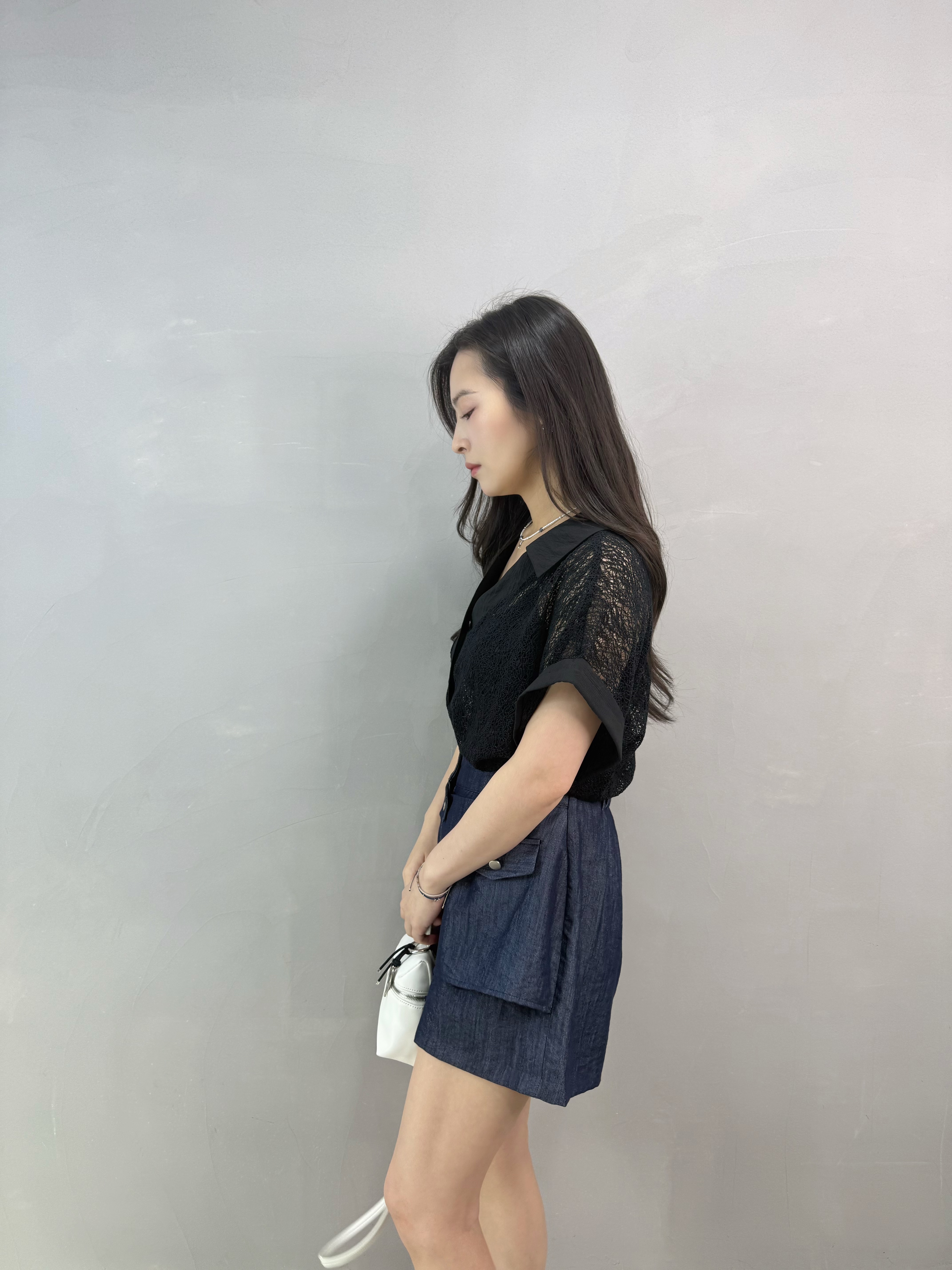 W69 通花網恤衫
