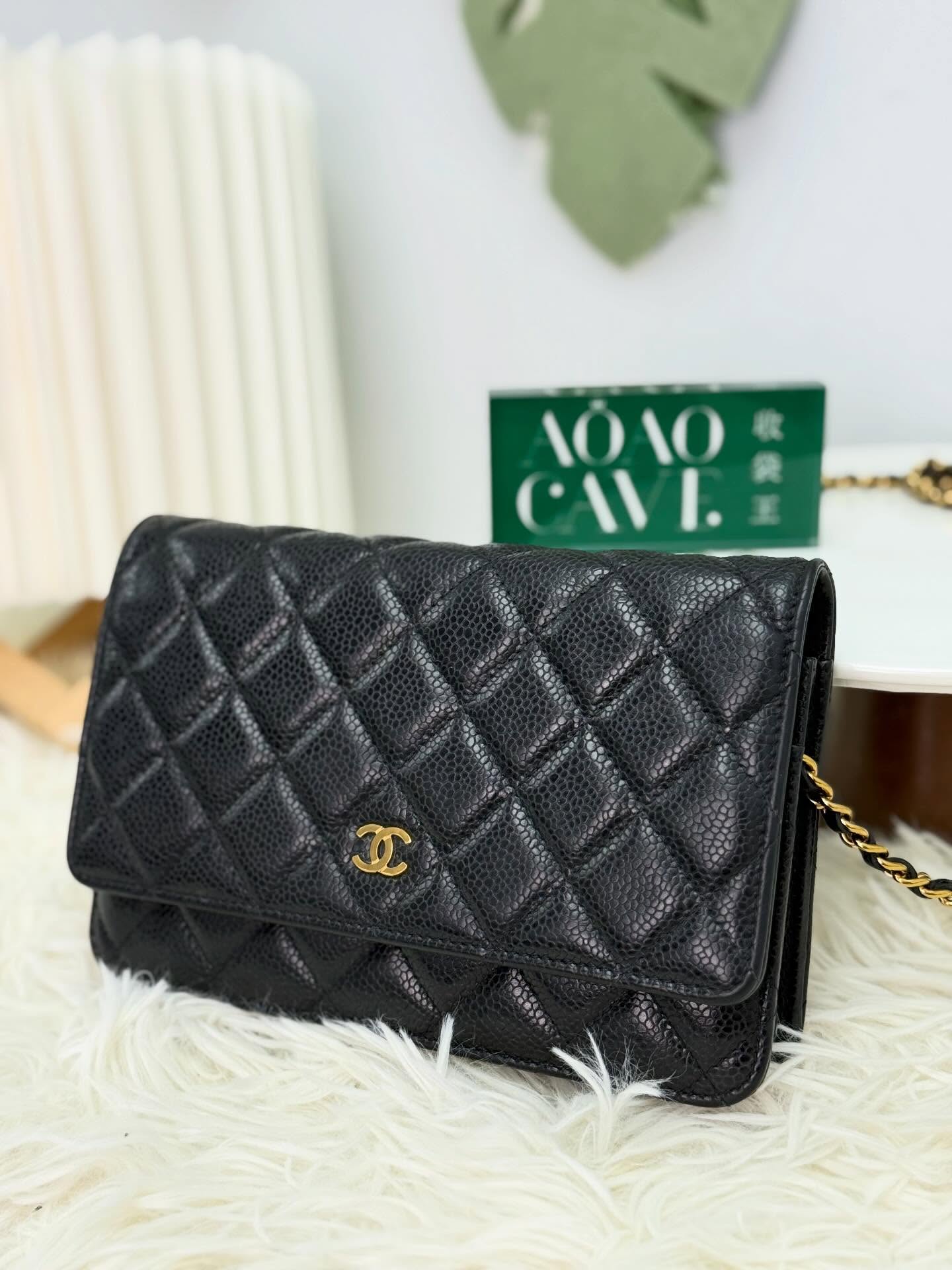 CHANEL🤍PRE OWNED 黑金WOC🖤
