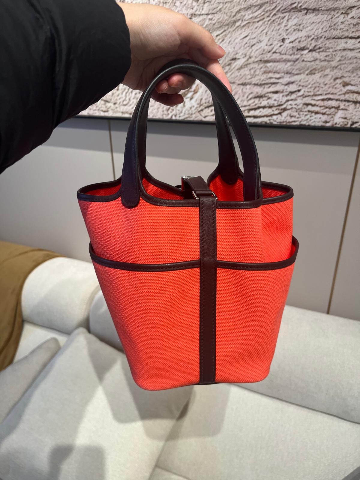 HERMES PICOTIN 18 LOCK POCKET cargo,stamp B德州粉紅,馬𩣑紅 100%Authentic, 98%New ✅收據副本✅key lock✅ dust bag 