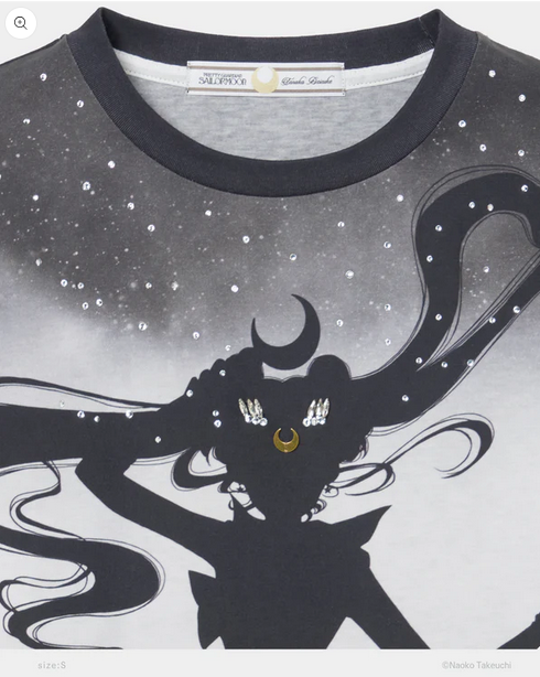《Pre-Order》Sailor Moon silhouette (bijou) T-shirt｜tanakadaisuke X Pretty Guardians Sailor Moon (26S46-P)