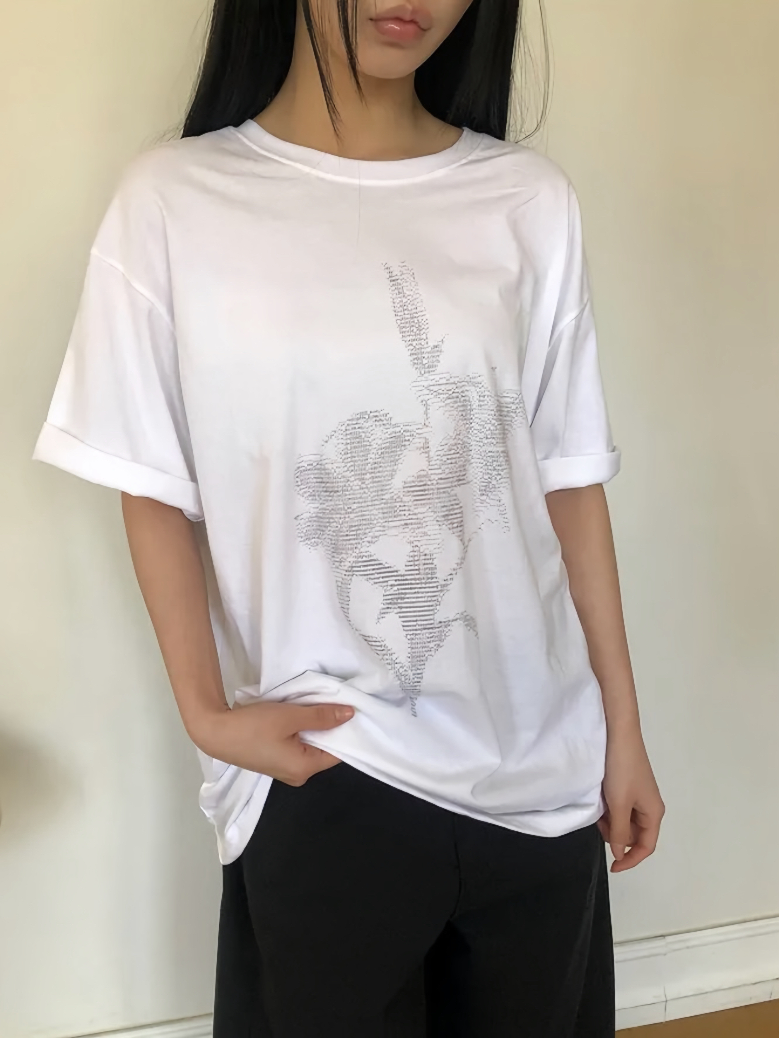 Cyber Flora Oversized Tee