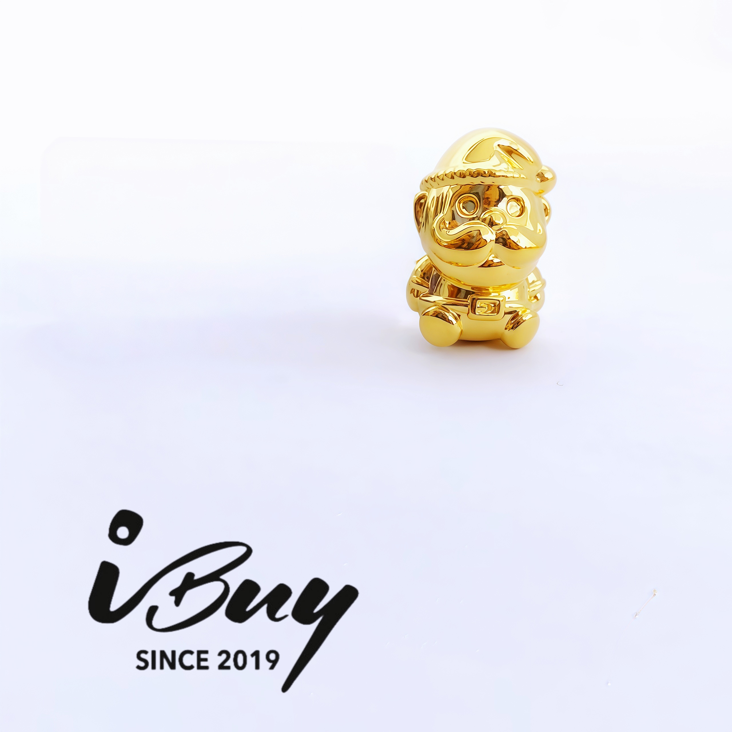 916 HARD GOLD SANTA CLAUS BEAD 916 硬金 圣诞老人串咀
