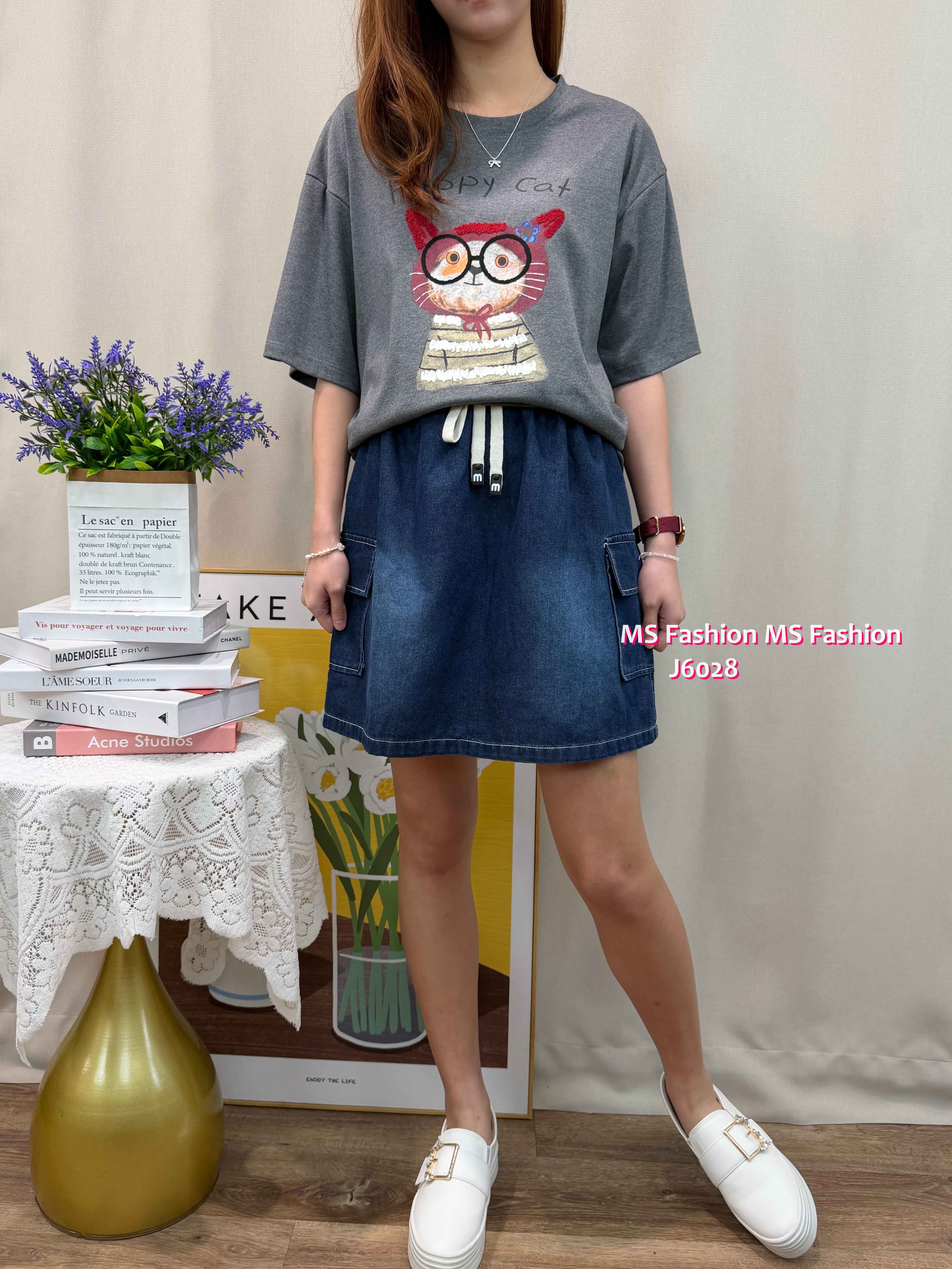 J6028 韓國🇰🇷靚色牛仔半裙