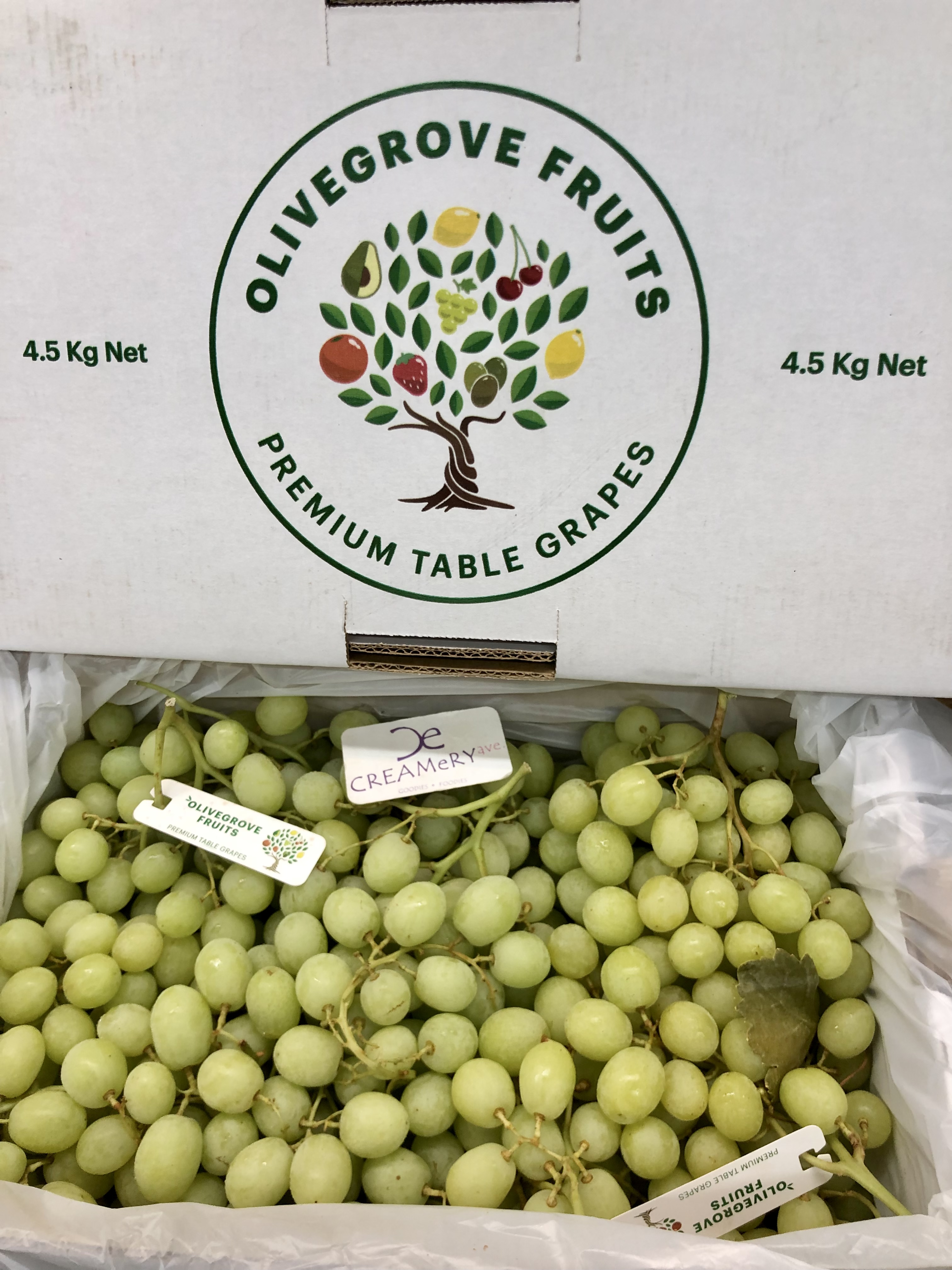 澳州 Olivegrove波子青提 Australia Premium Seedless Grape Green 2磅