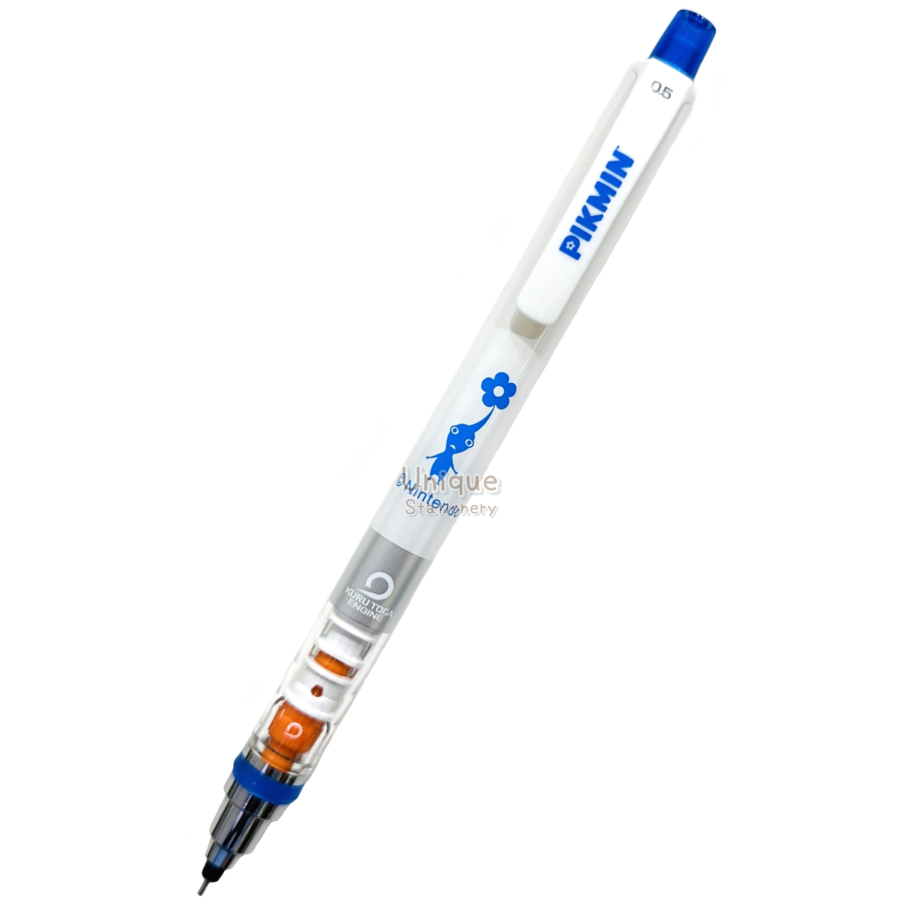 現貨｜皮克敏 Pikmin 日本製 Uni KURU TOGA 0.5mm 不斷芯旋轉自動 鉛芯筆 (706388)