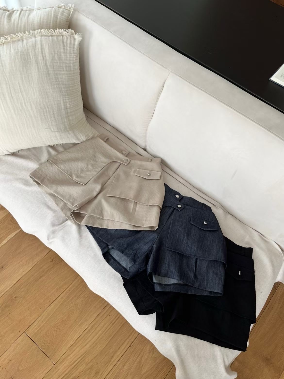 B16 A 字工裝顯瘦短褲