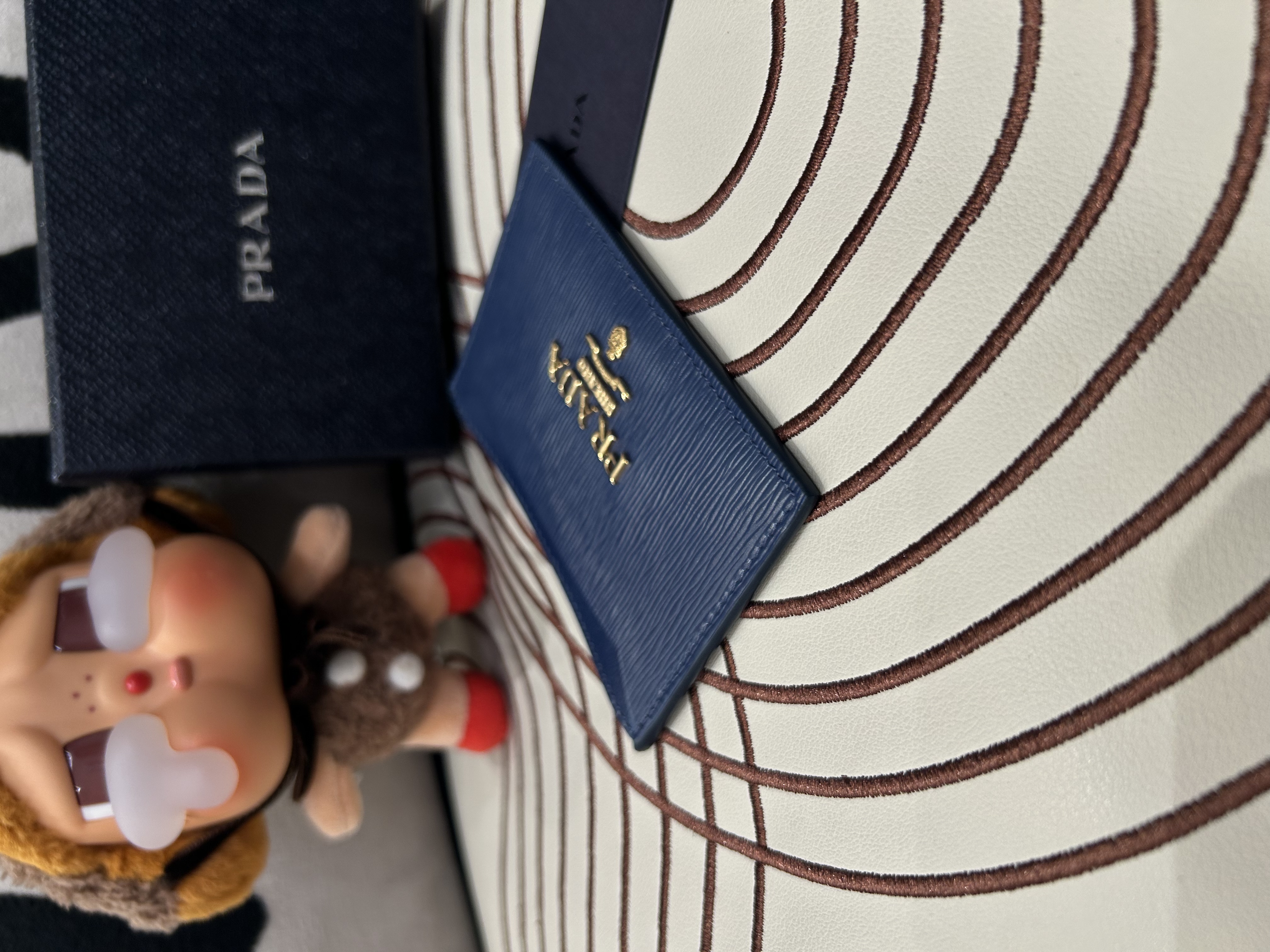 未使用品 Prada Vitello Move 皮革card holder  100%Authentic, Unused✅Card✅Box 