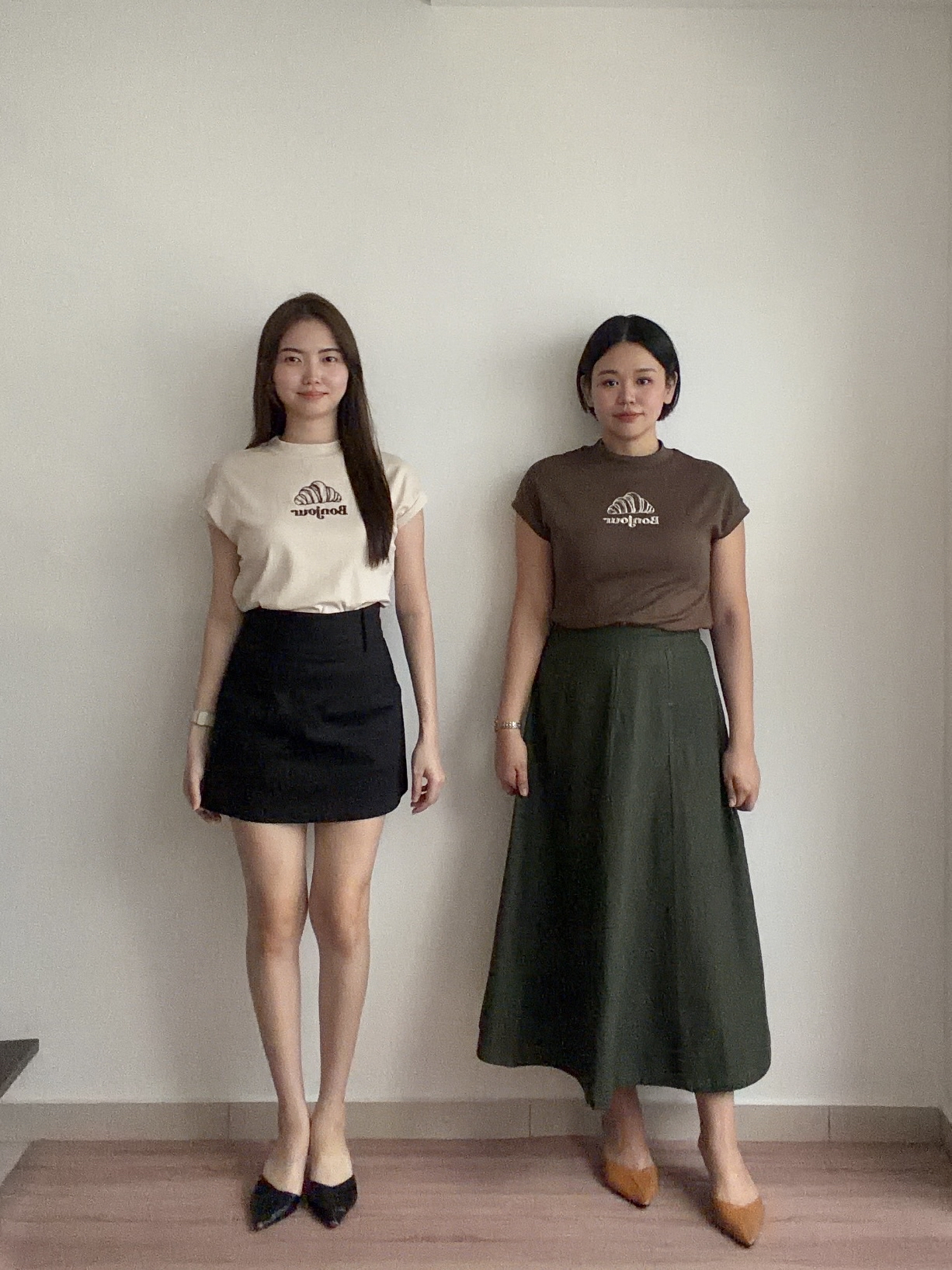 T4492 Embroidery Croissant Mock Neck Top - 4 Colors 