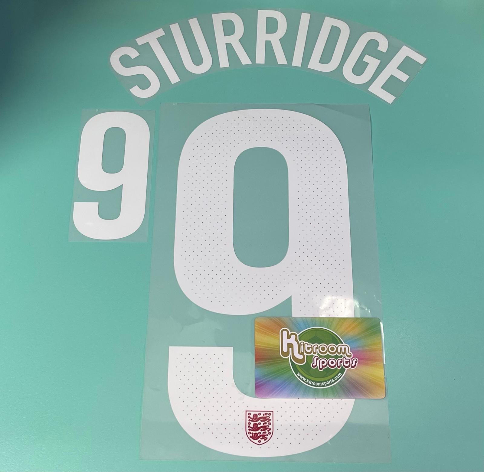 2013 England 150th Away Nameset #9 STURRIDGE