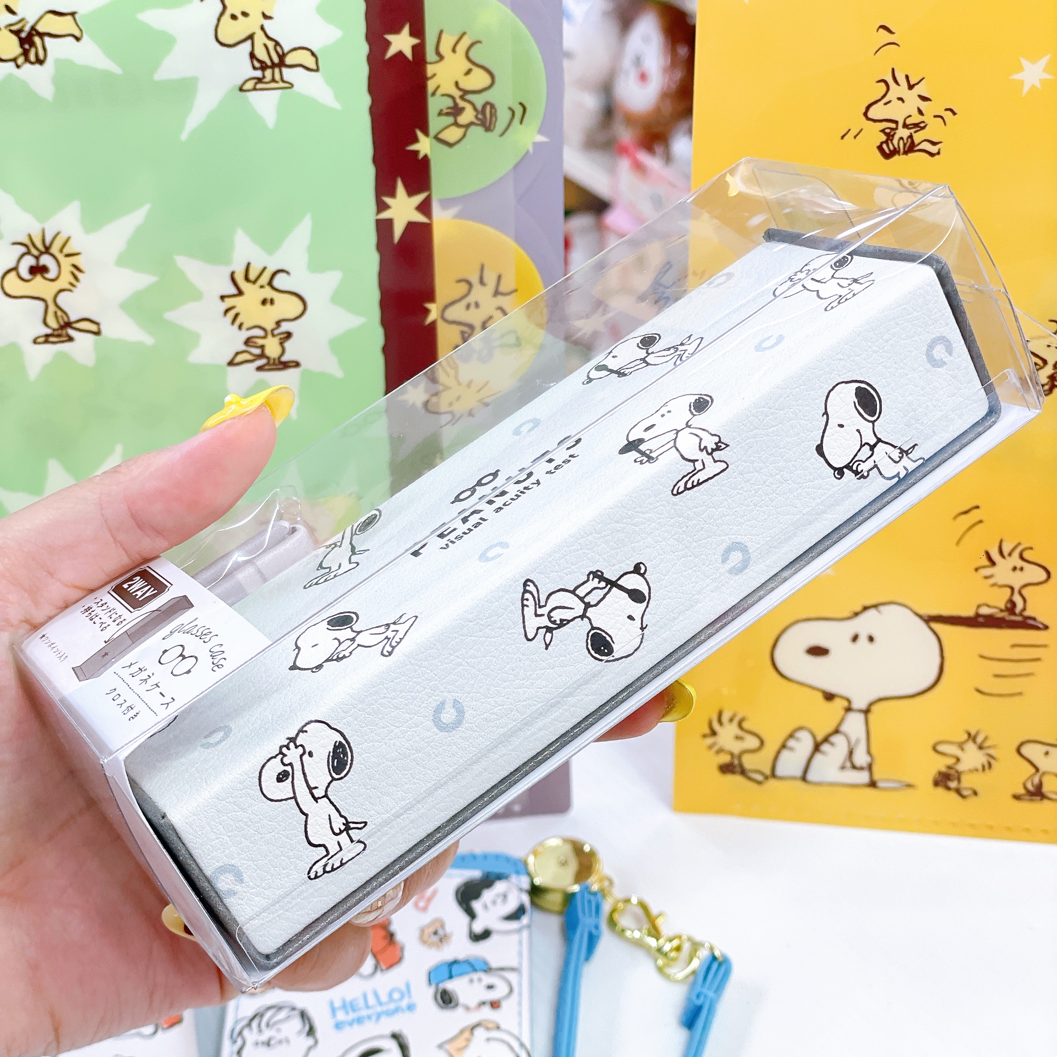 日本直送Snoopy Woodstock 新款文具系列眼鏡盒卡套File拉鏈袋環保袋