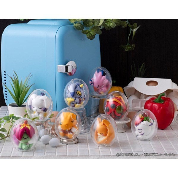 (預訂訂金 $200) (總價 $672) MegaHouse MEGA EGG FIGURE Digimon Adventure Oyasumi Digicolle! 數碼暴龍 套裝 (原盒8個) (1套8款) (行版)