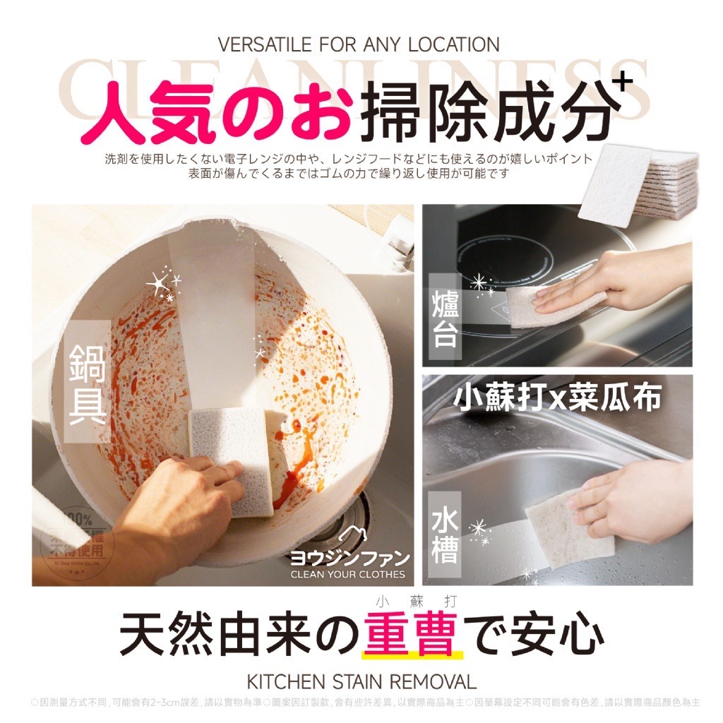 *ヨウジンファン®️小蘇打去污魔力百潔布24入*