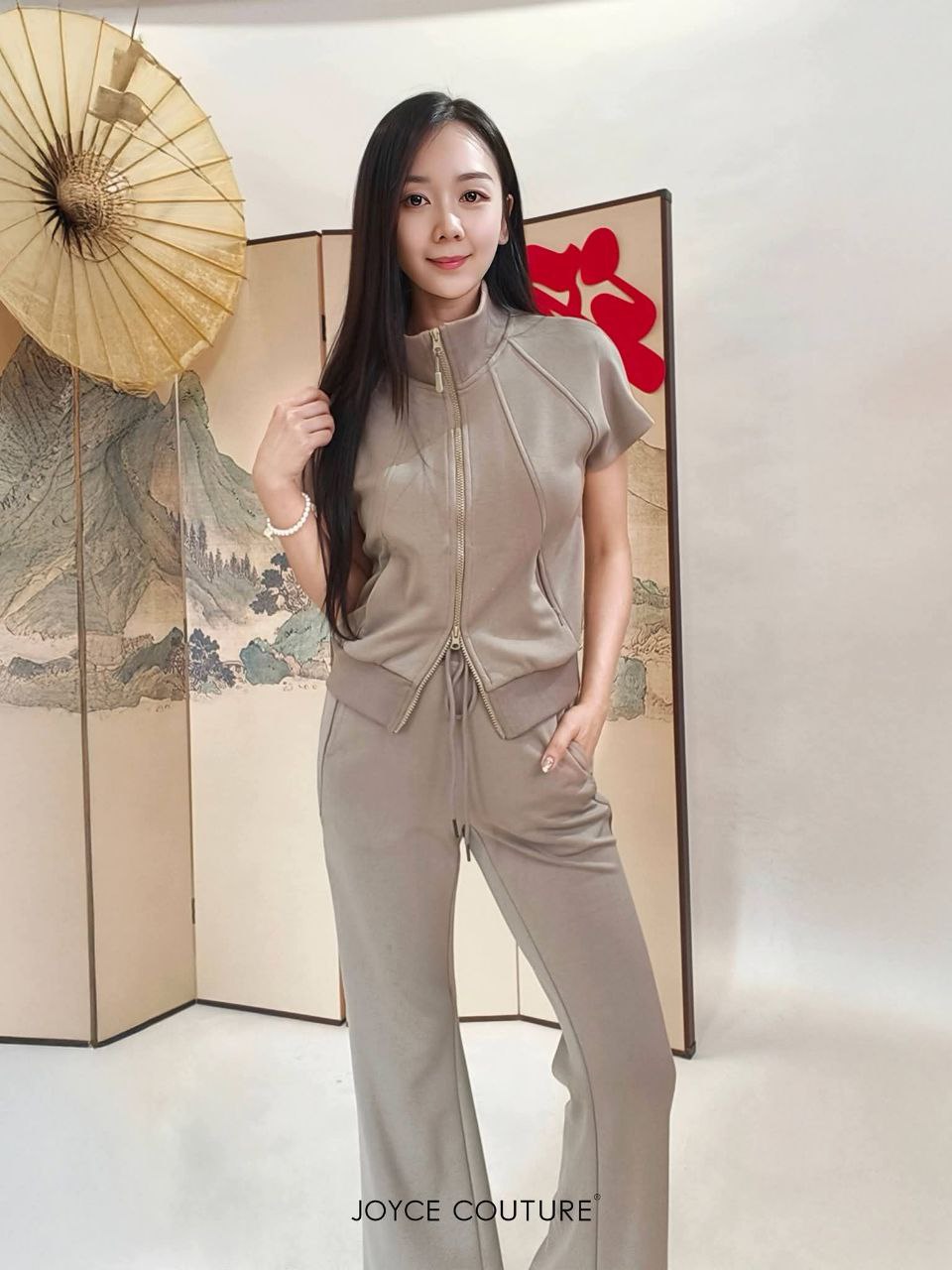 罗纹高领外套 T0776