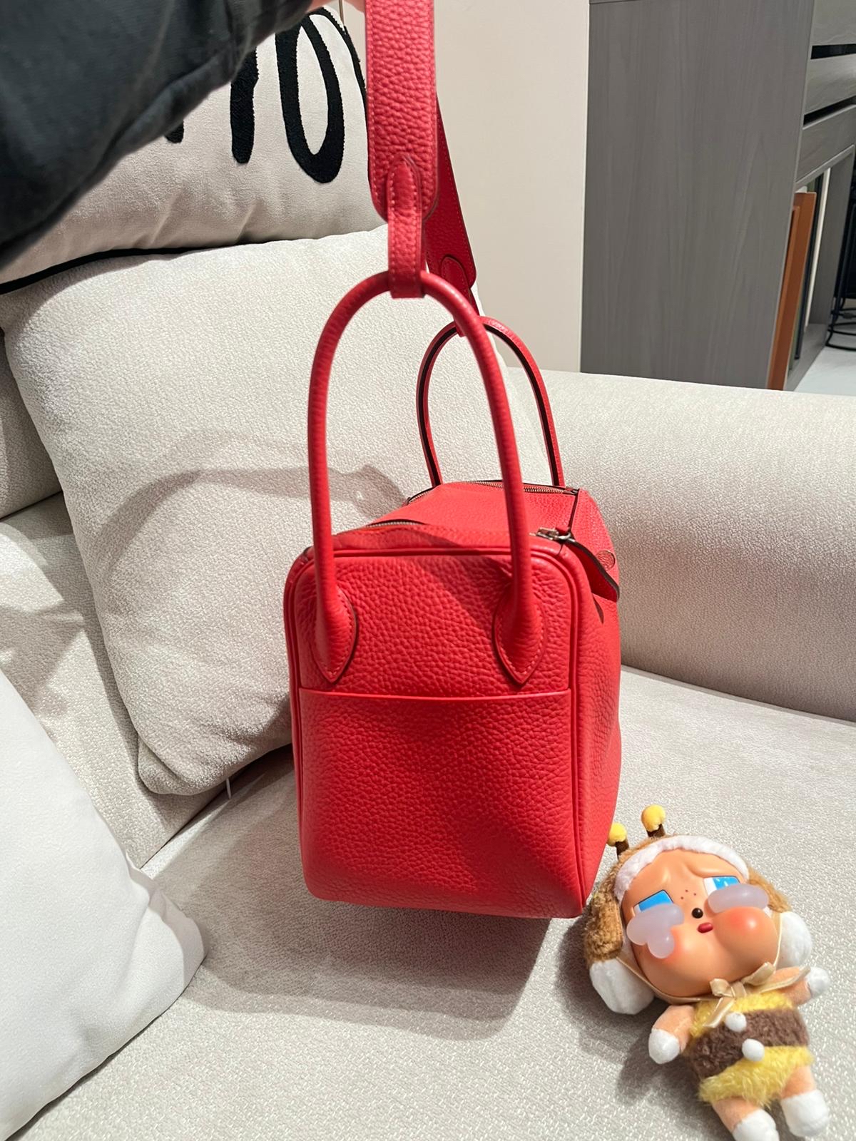 Hermes Lindy 26,STAMP T , rose jaipur,牛皮 100%Authentic ,98%new ✅內袋✅dust bag