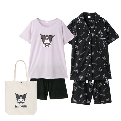 日本直送新款Sanrio kuromi短袖睡衣 ccc