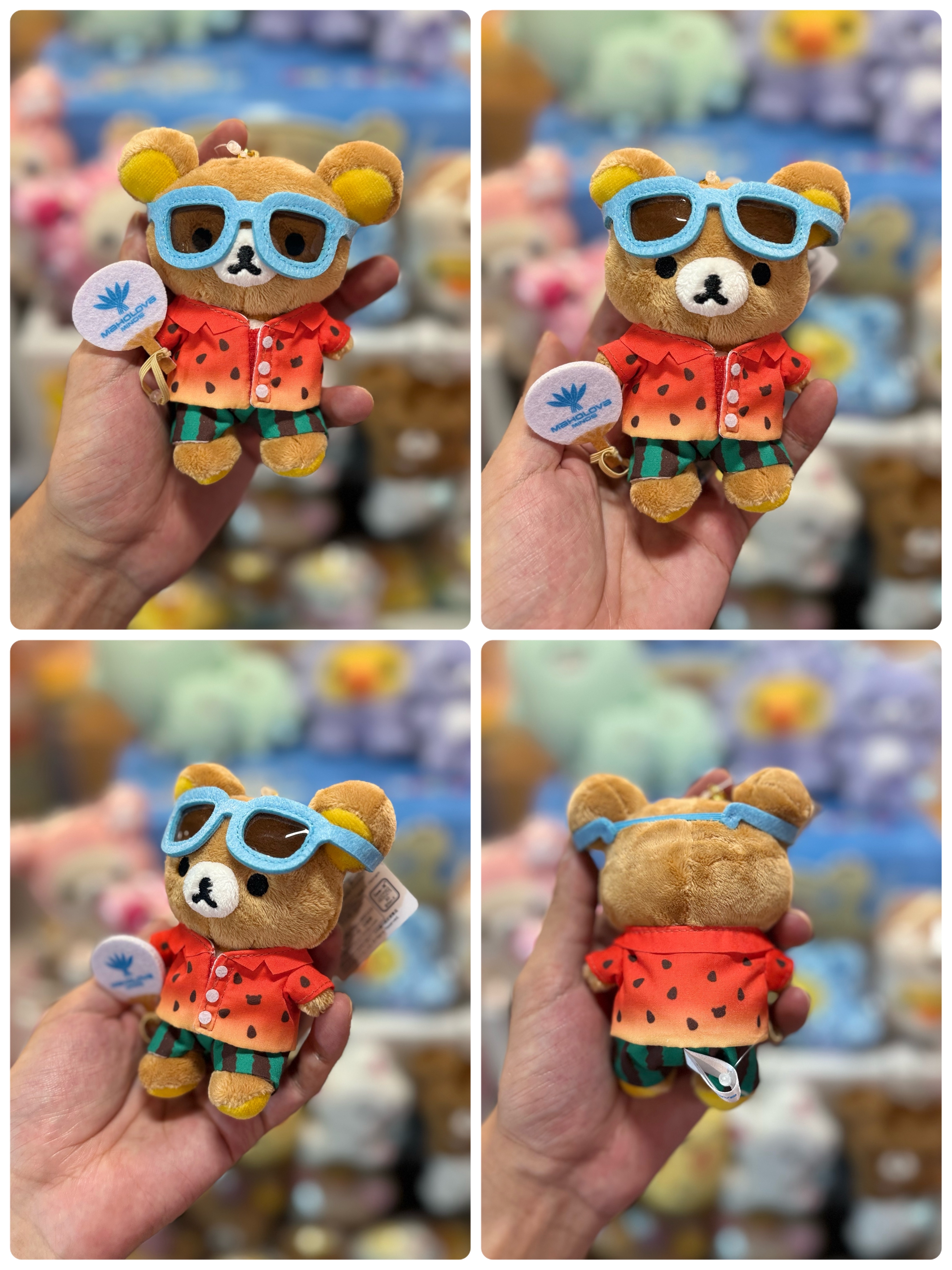 《預訂貨品》全新日本Rilakkuma 主題酒店限定 夏日西瓜衫造型Rilakkuma 掛飾