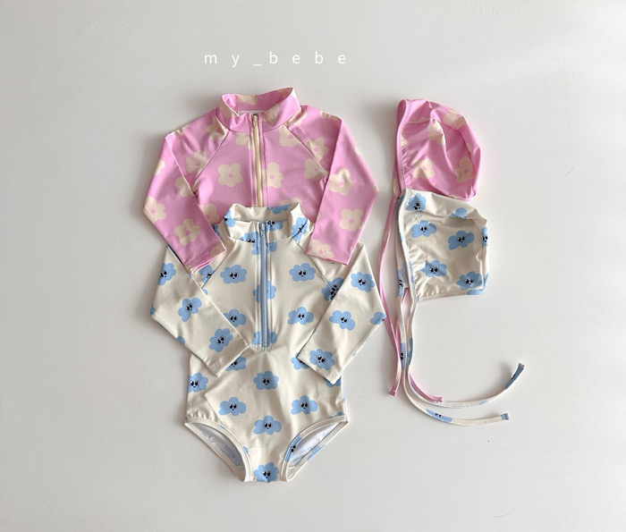 🇰🇷mybebe 泳衣+帽