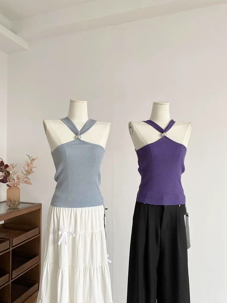 TP361挂脖纯欲抹胸