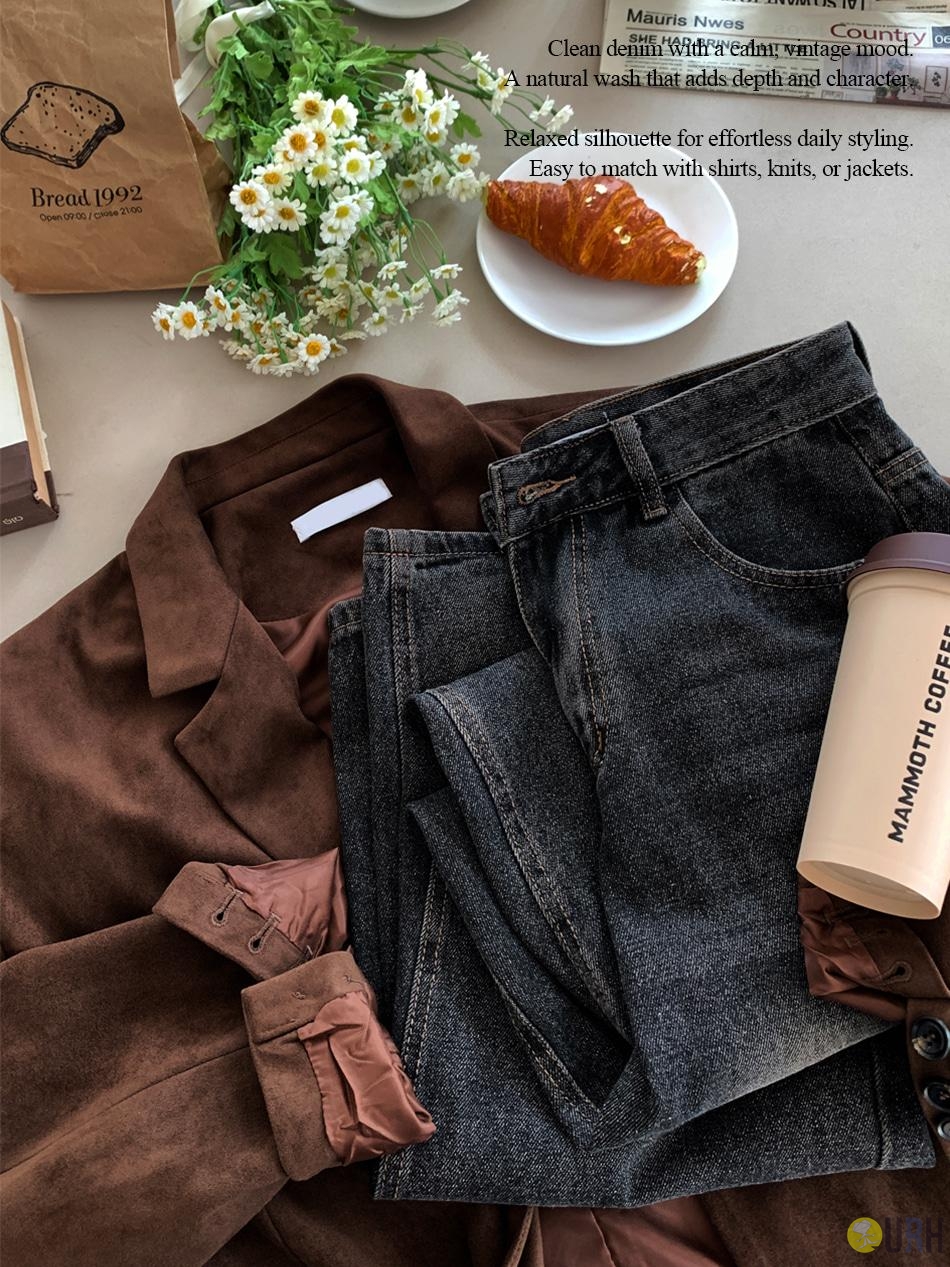 【100%保證韓國直送】復古感細膩麂皮挺闊大寬鬆單排鈕扣西裝外套 🧥 [3 color] RL114856