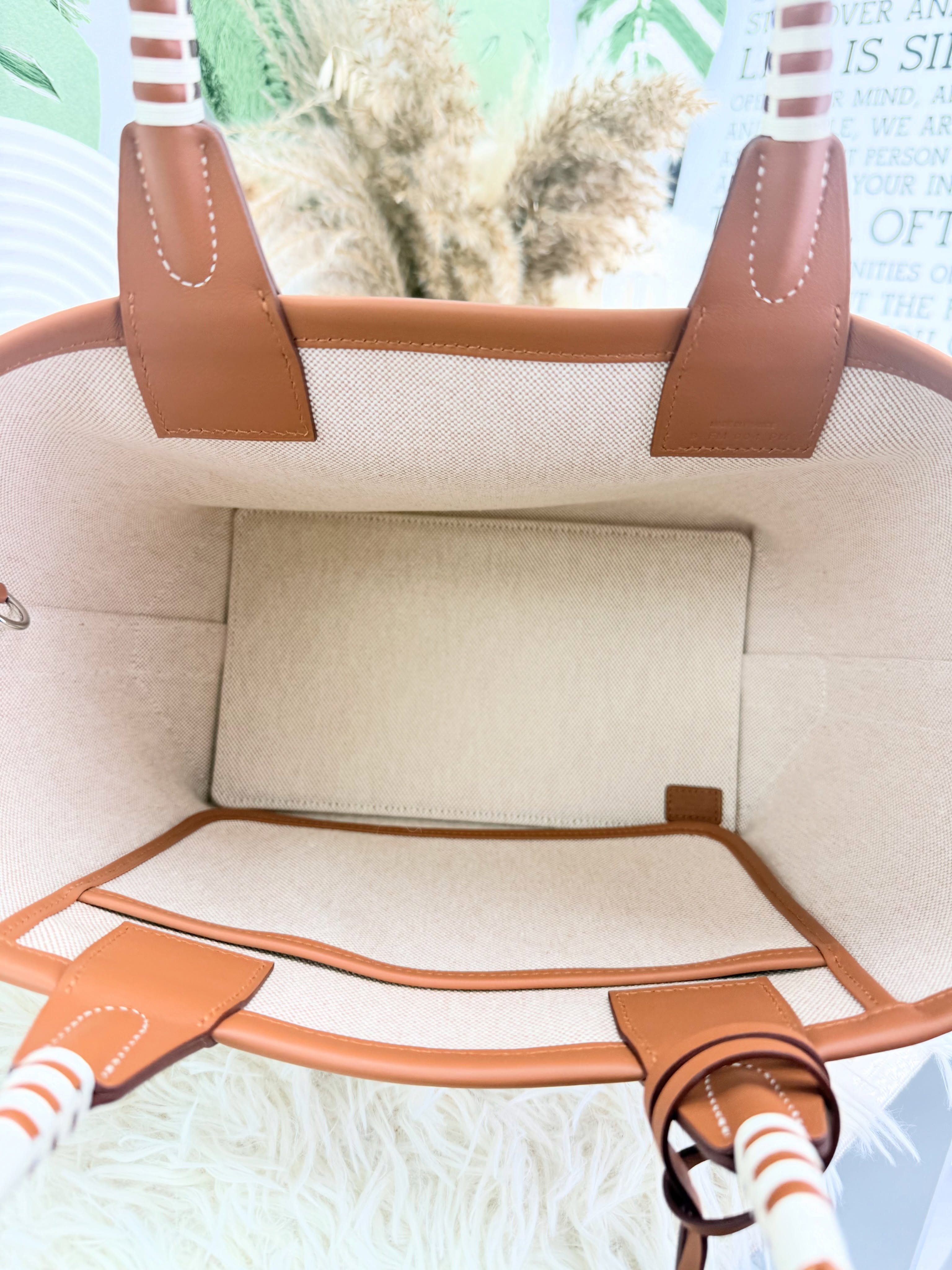 Hermes👜沒使用品 🛍️steeple25馬頭帆布手提包 特別版 b stamp 全套