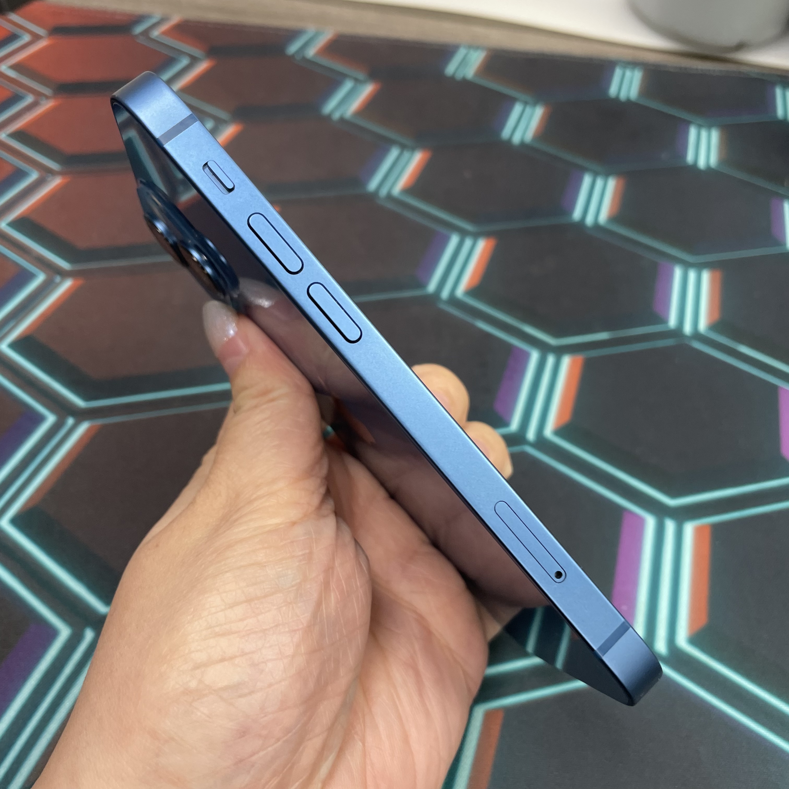 *7354 13 mini 完美機 128GB 電100 藍色 blue