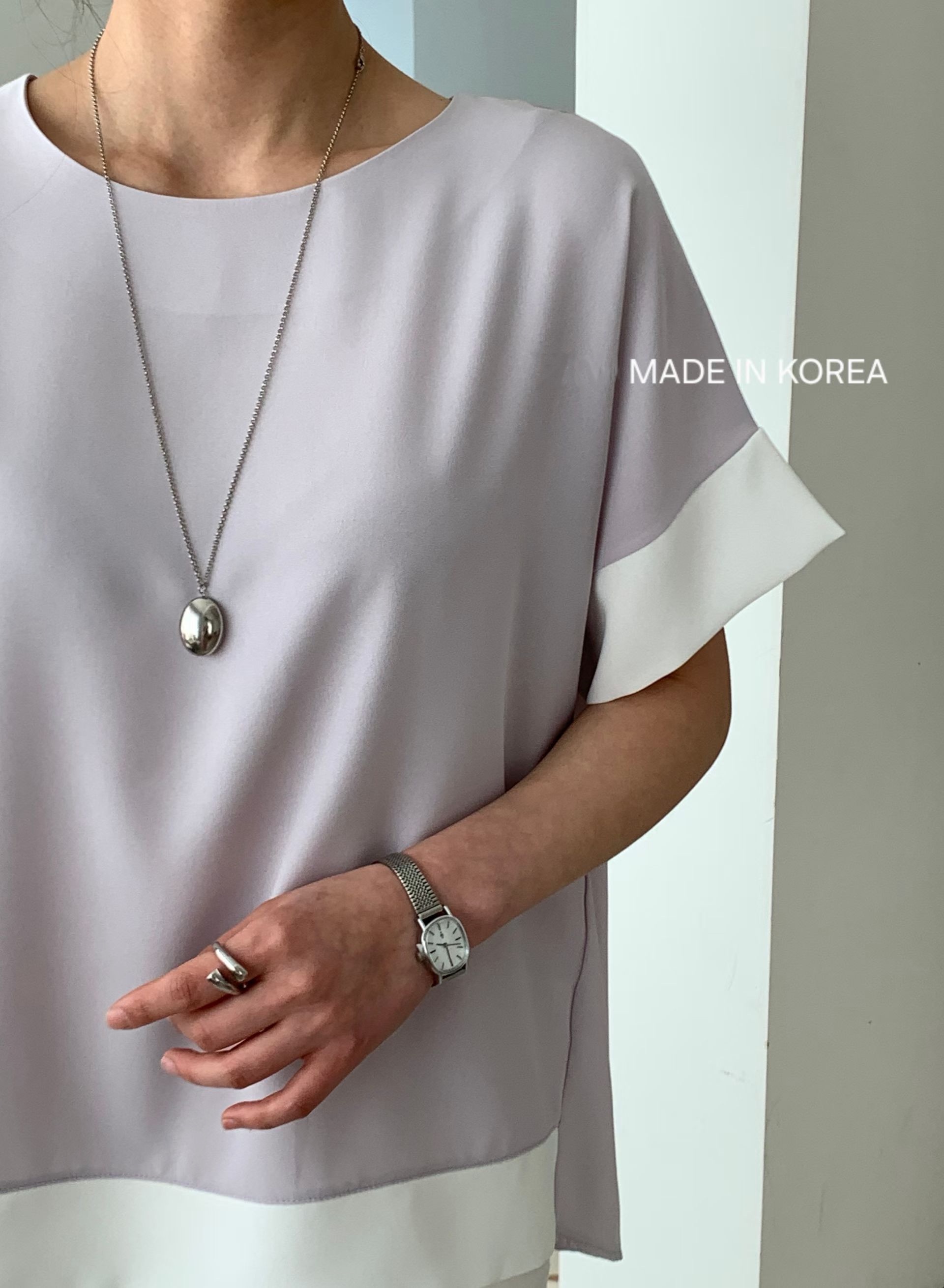 G6184 韓國🇰🇷靚料拼邊top