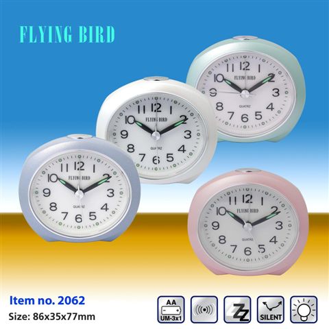 飛鳥重鬧有燈座檯鬧鐘2062/2057