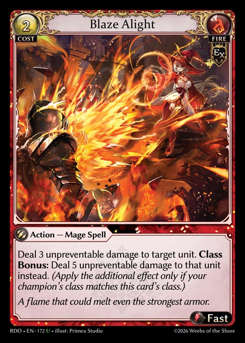 Blaze Alight / RDO-172 (U)