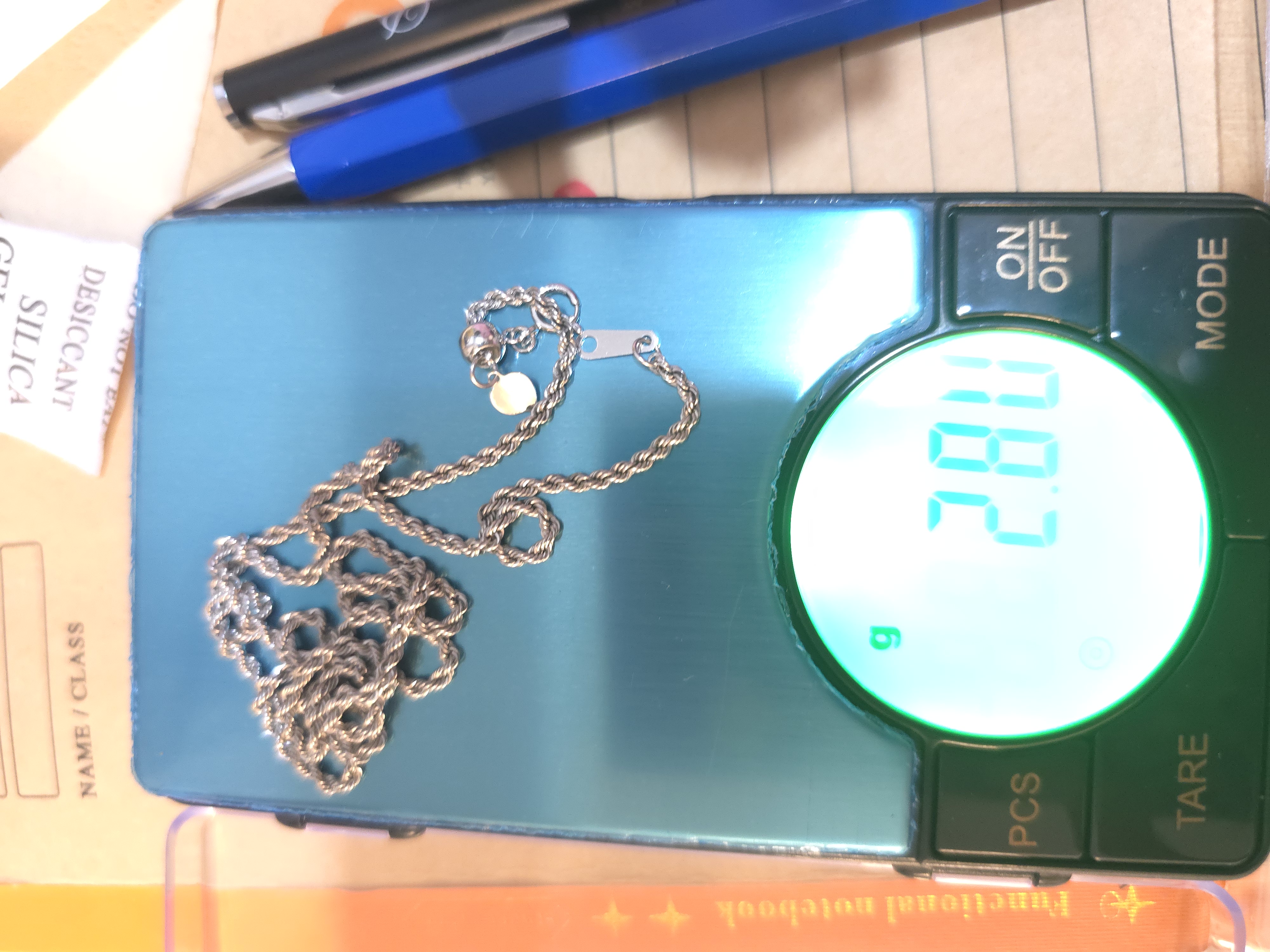 18K 素金項鏈 G2.8