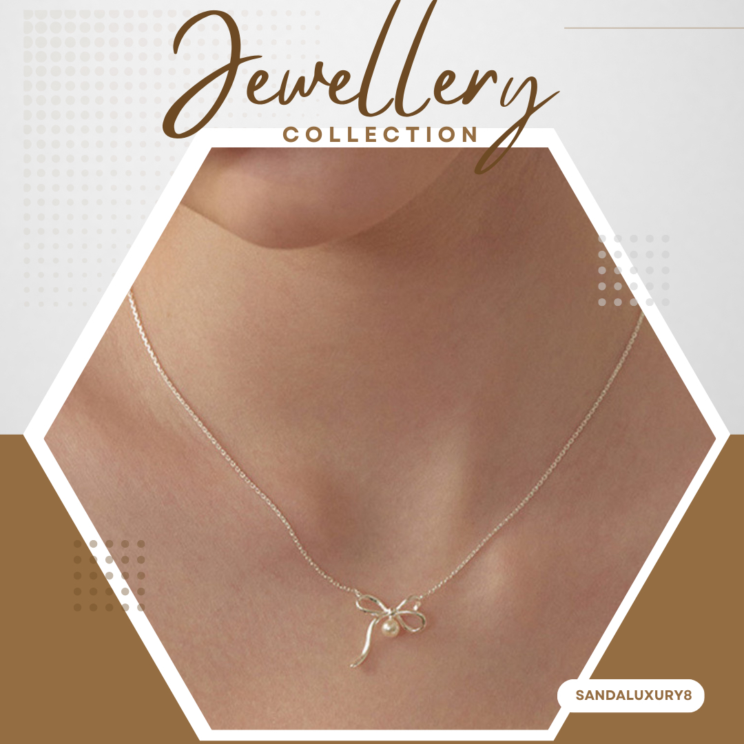 Jewellery Collection Pearl Bow Necklace