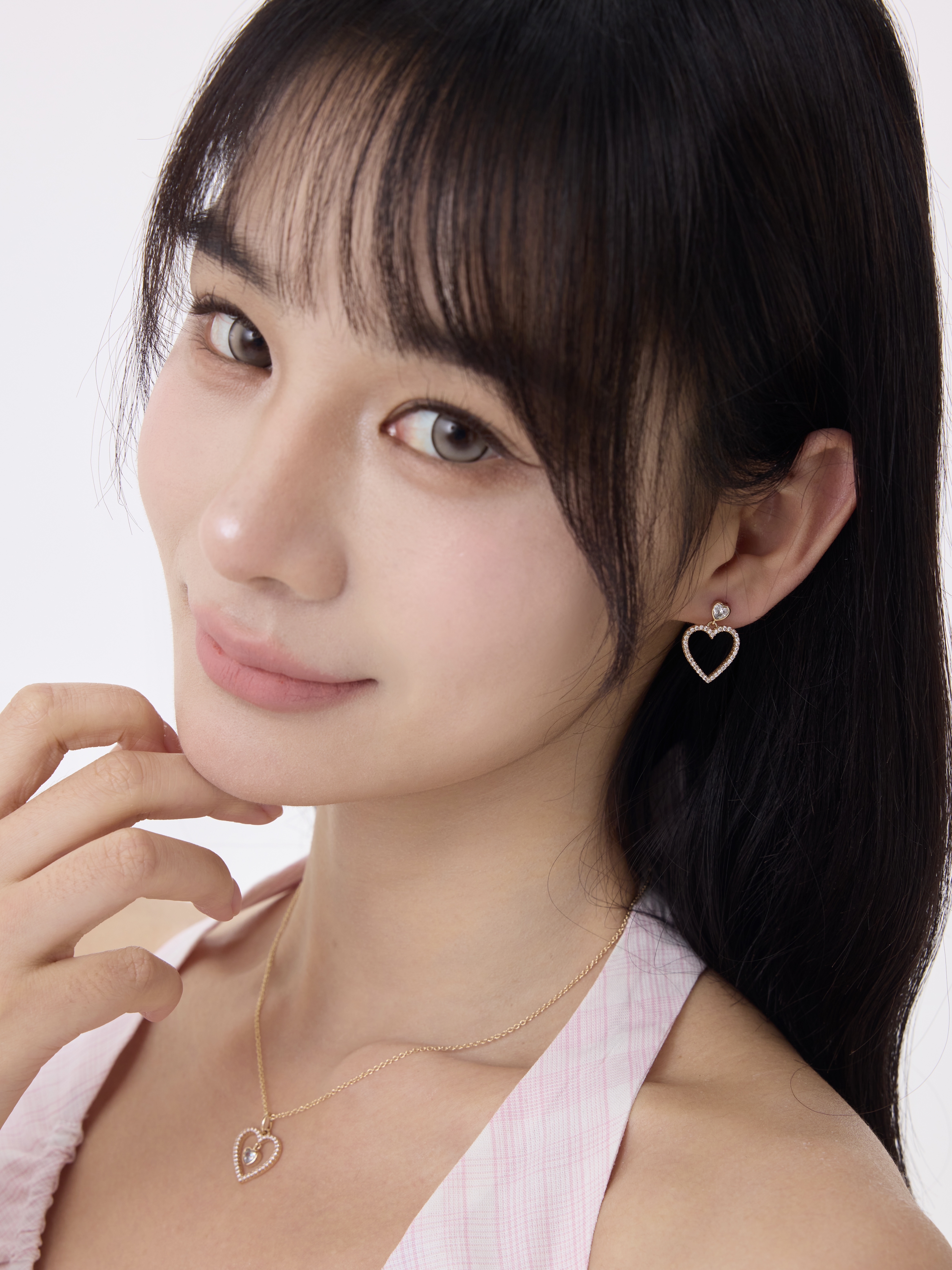 Astra Heart Earring Plaqué or