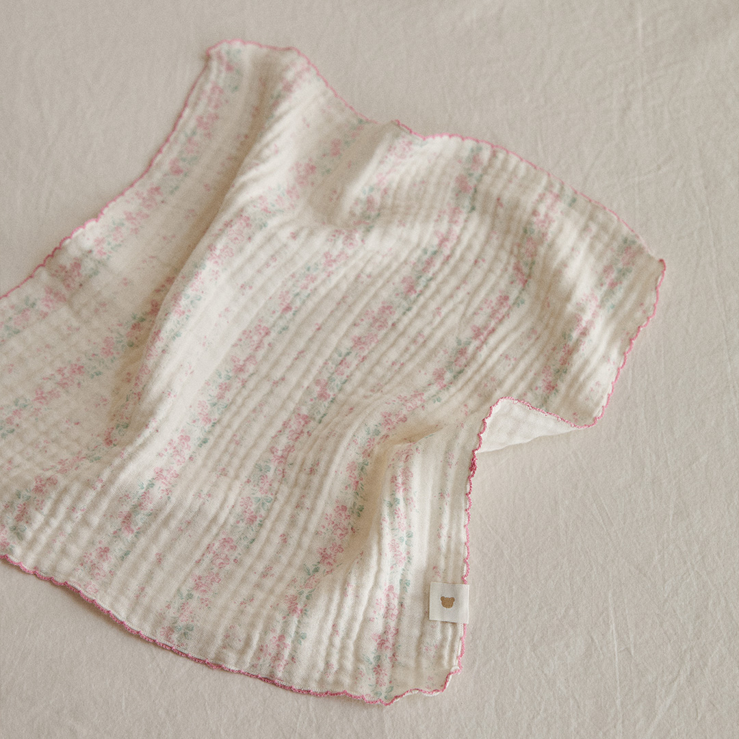 26S/S DTD Flora碎花溫馨系列-棉紗手絹