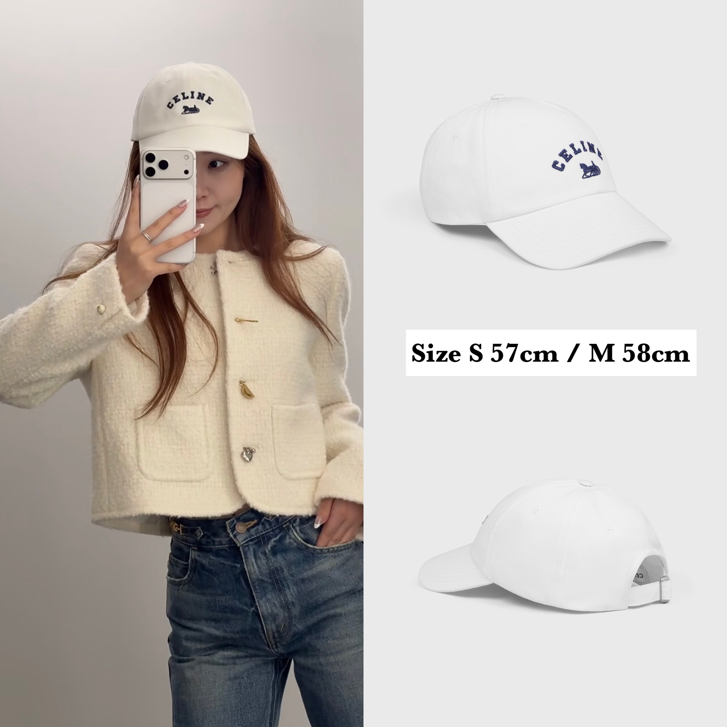限時優惠✨訂貨🍒Celine  Cap    Size S 57cm M 58cm