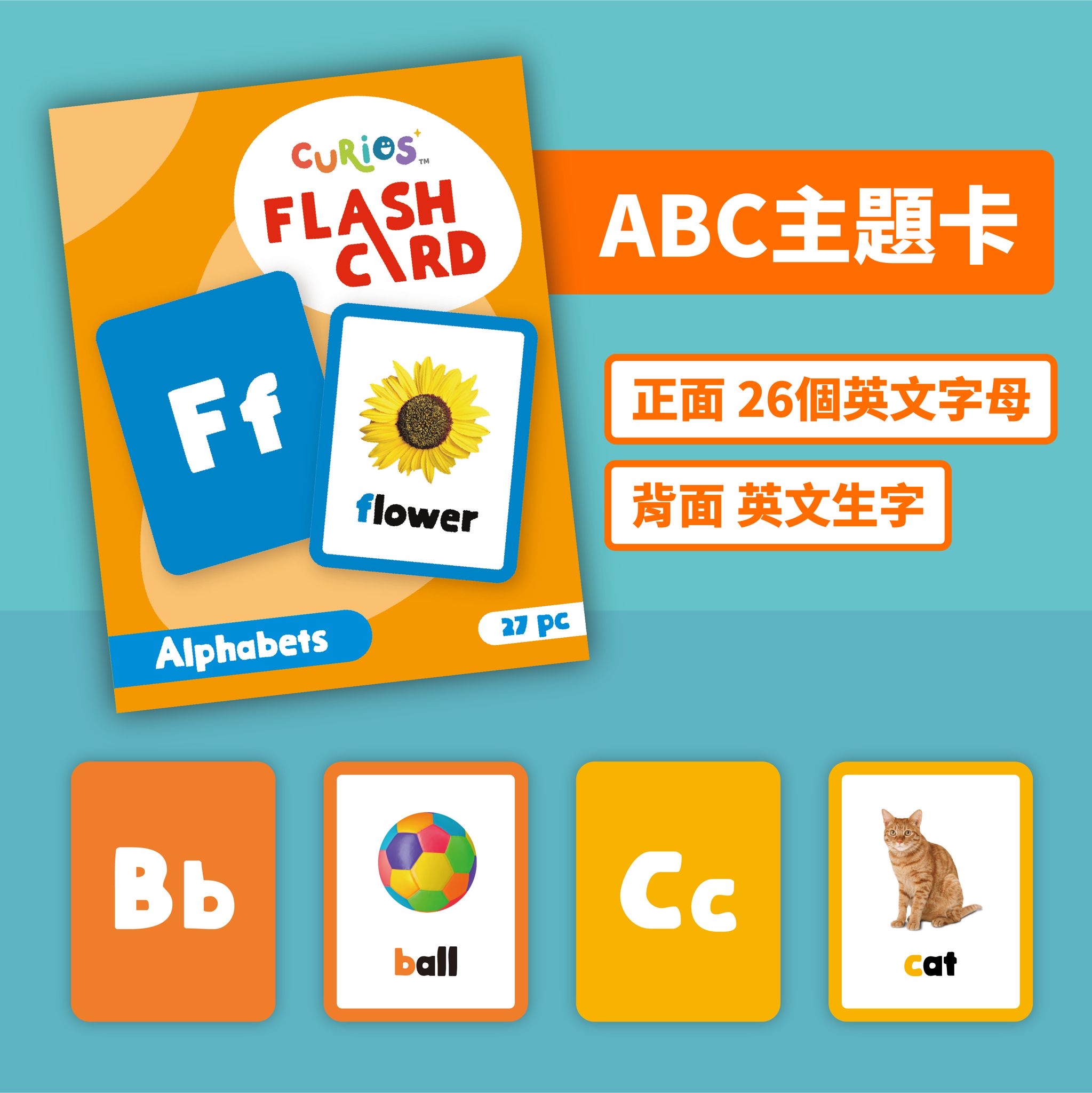 Curios Flashcard 英文識字卡