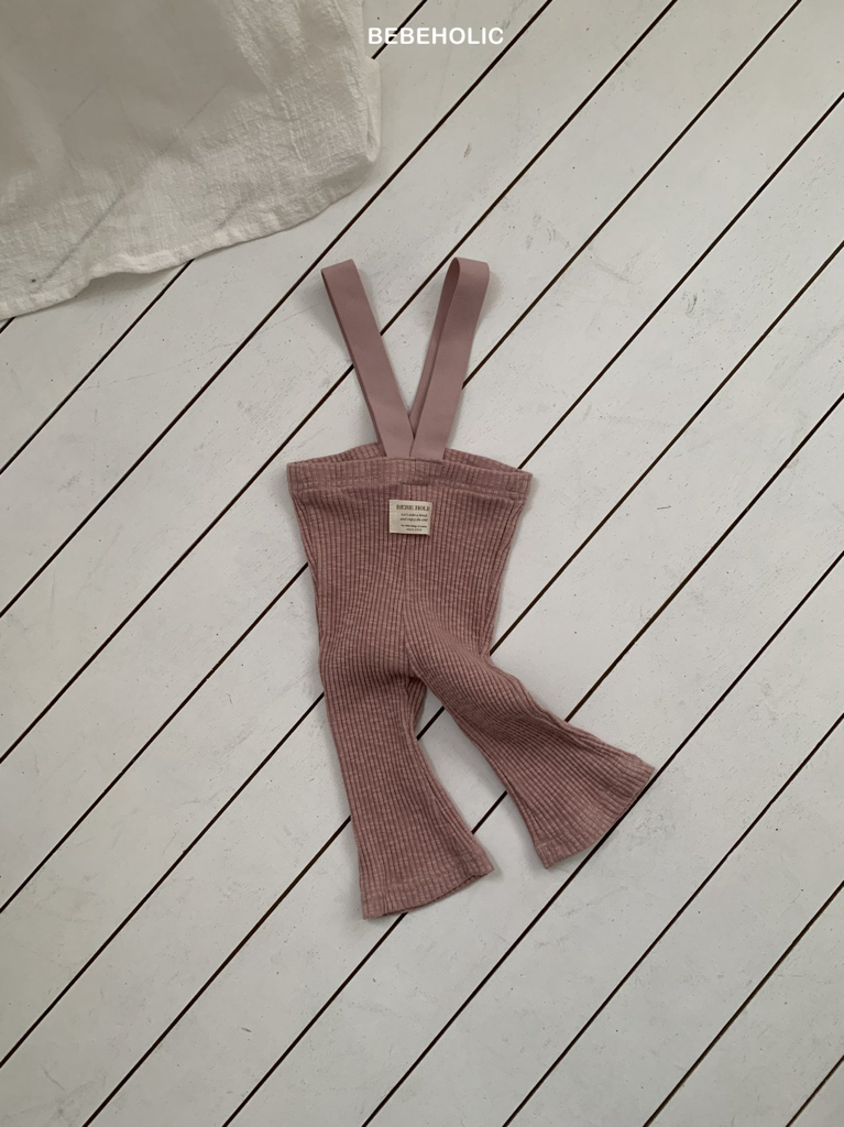 🌸預訂 韓國直送🌸🇰🇷BEBEHOLIC三色標籤羅紋吊帶褲