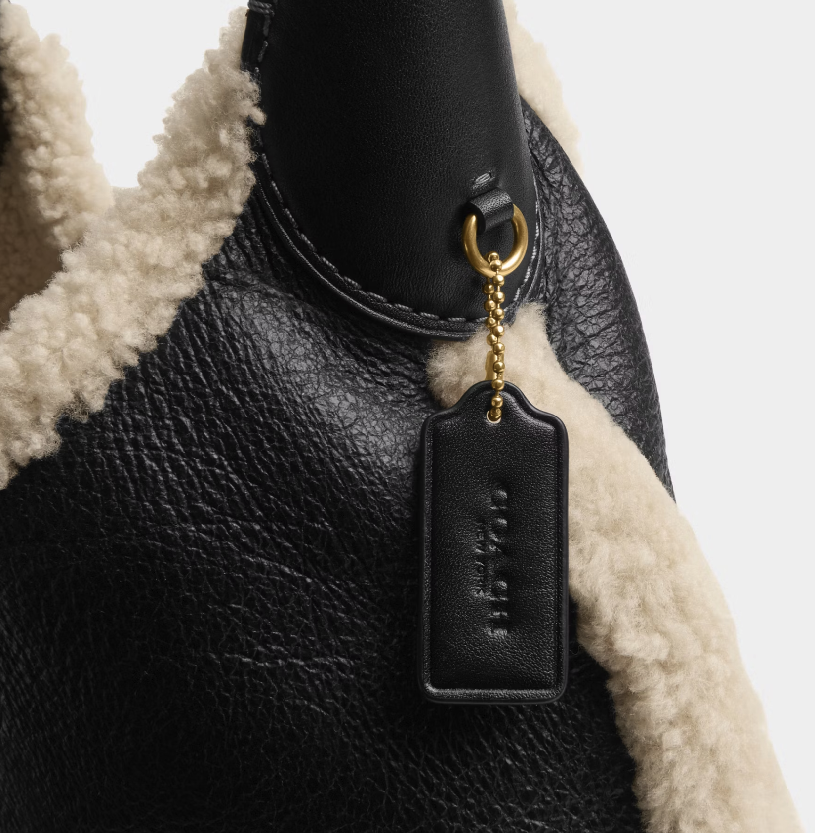 Coach BROOKLYN SHOULDER BAG 28 IN SHEARLING