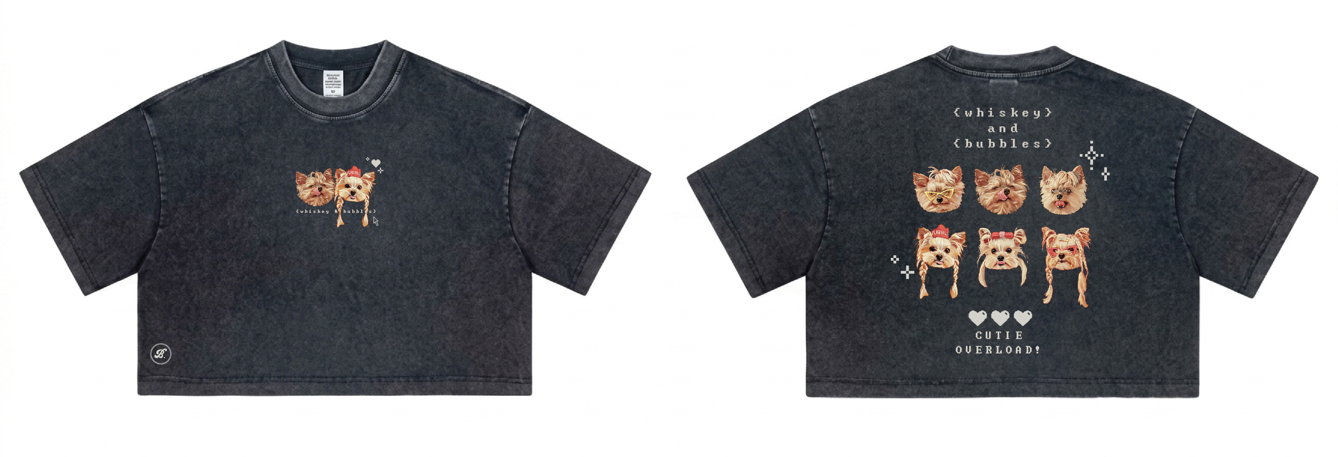 【寵物客製】女裝Crop Tee