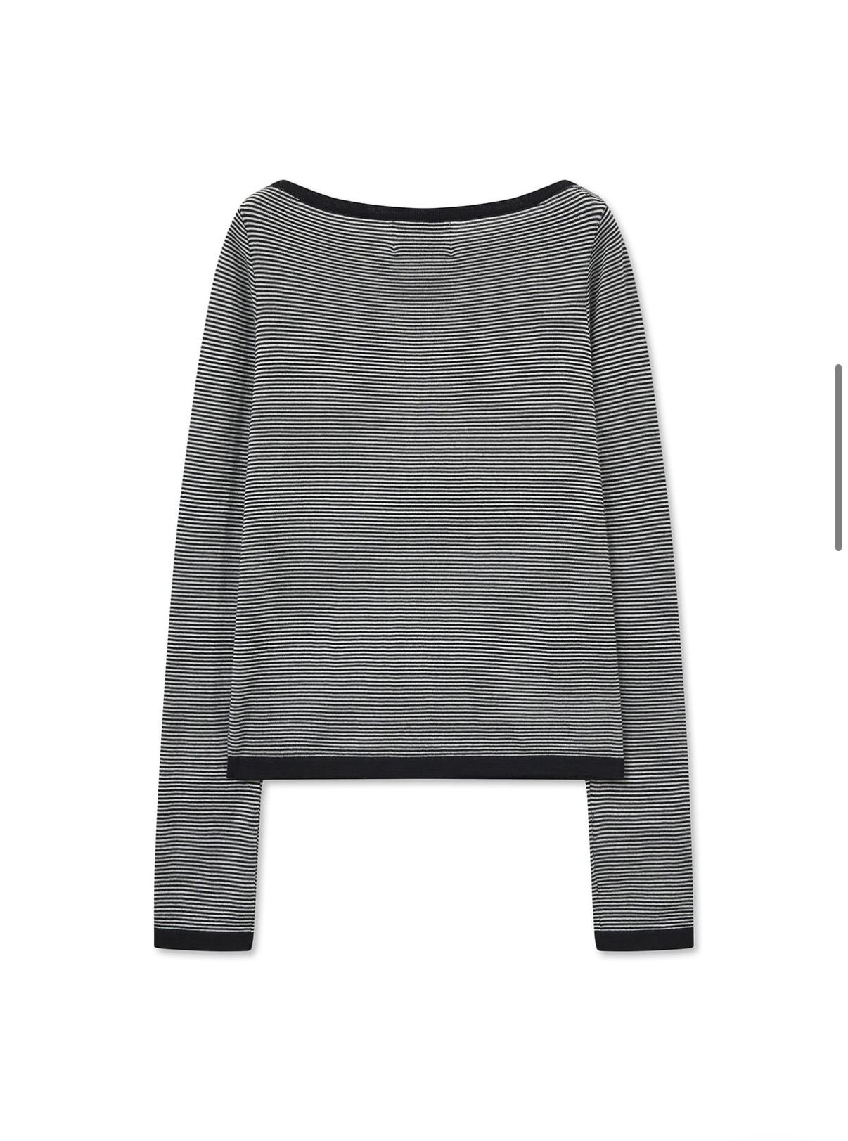 MATIN KIM 特價場 ESSENTIAL BOAT NECK KNIT TOP 